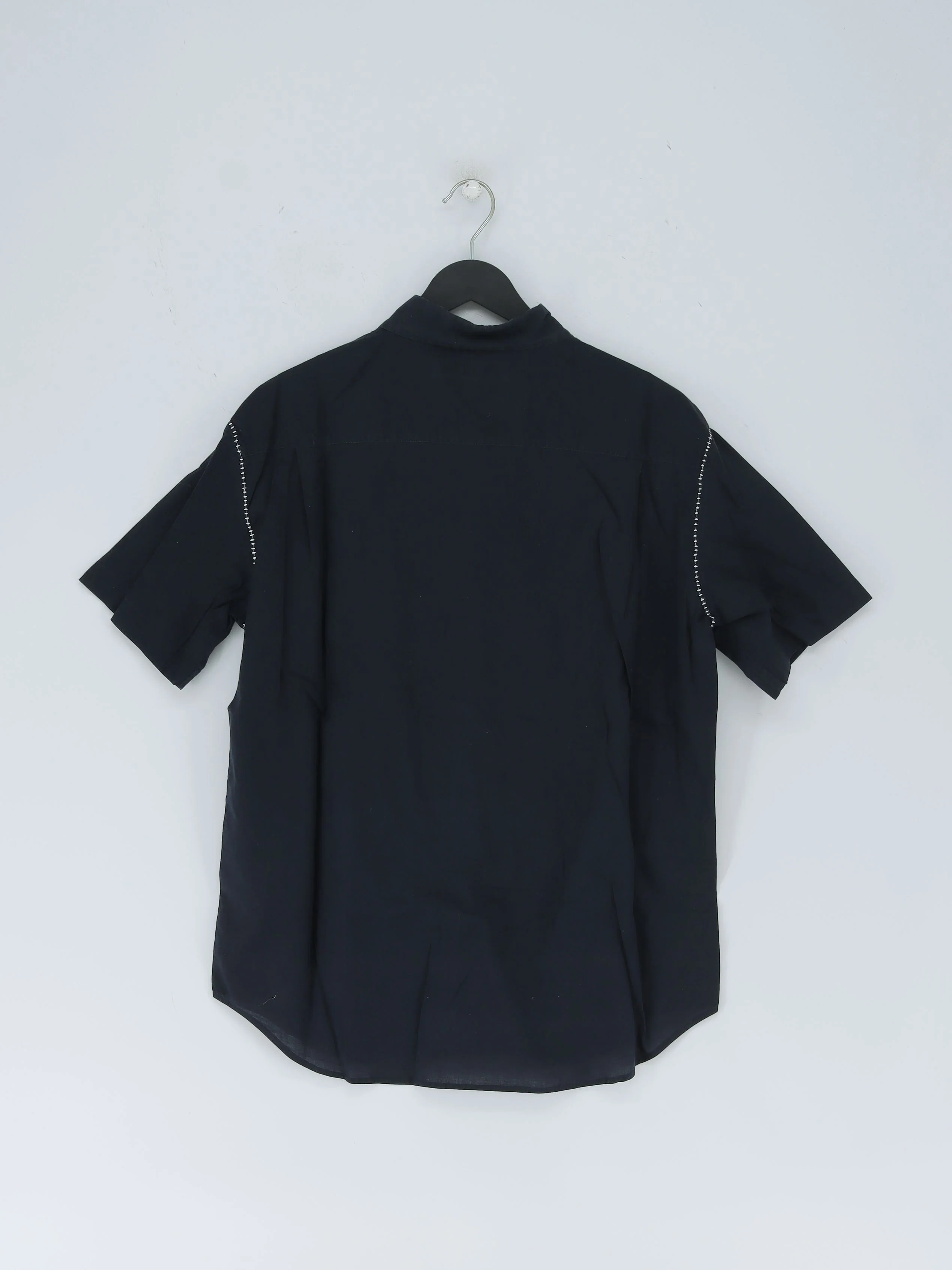 French Connection Men's Shirt M Blue 100% Cotton Basic - Image 2