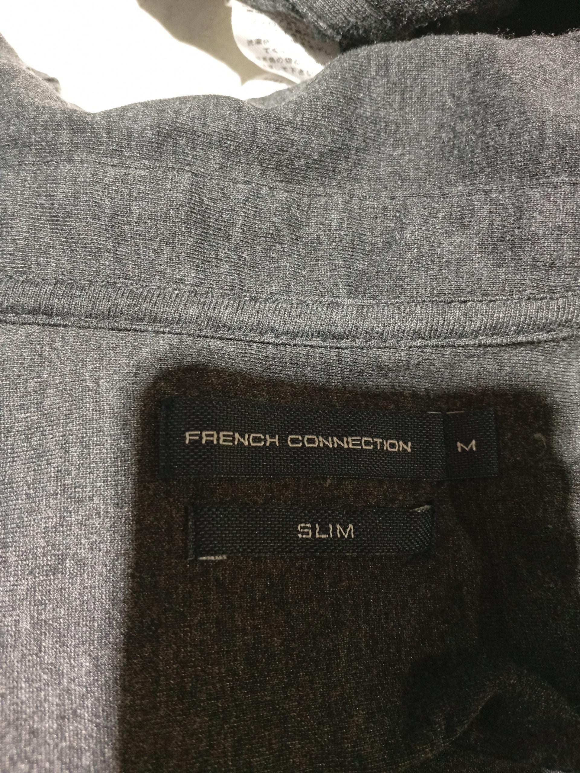 French Connection Men's Shirt M Grey 100% Cotton Basic - Image 5