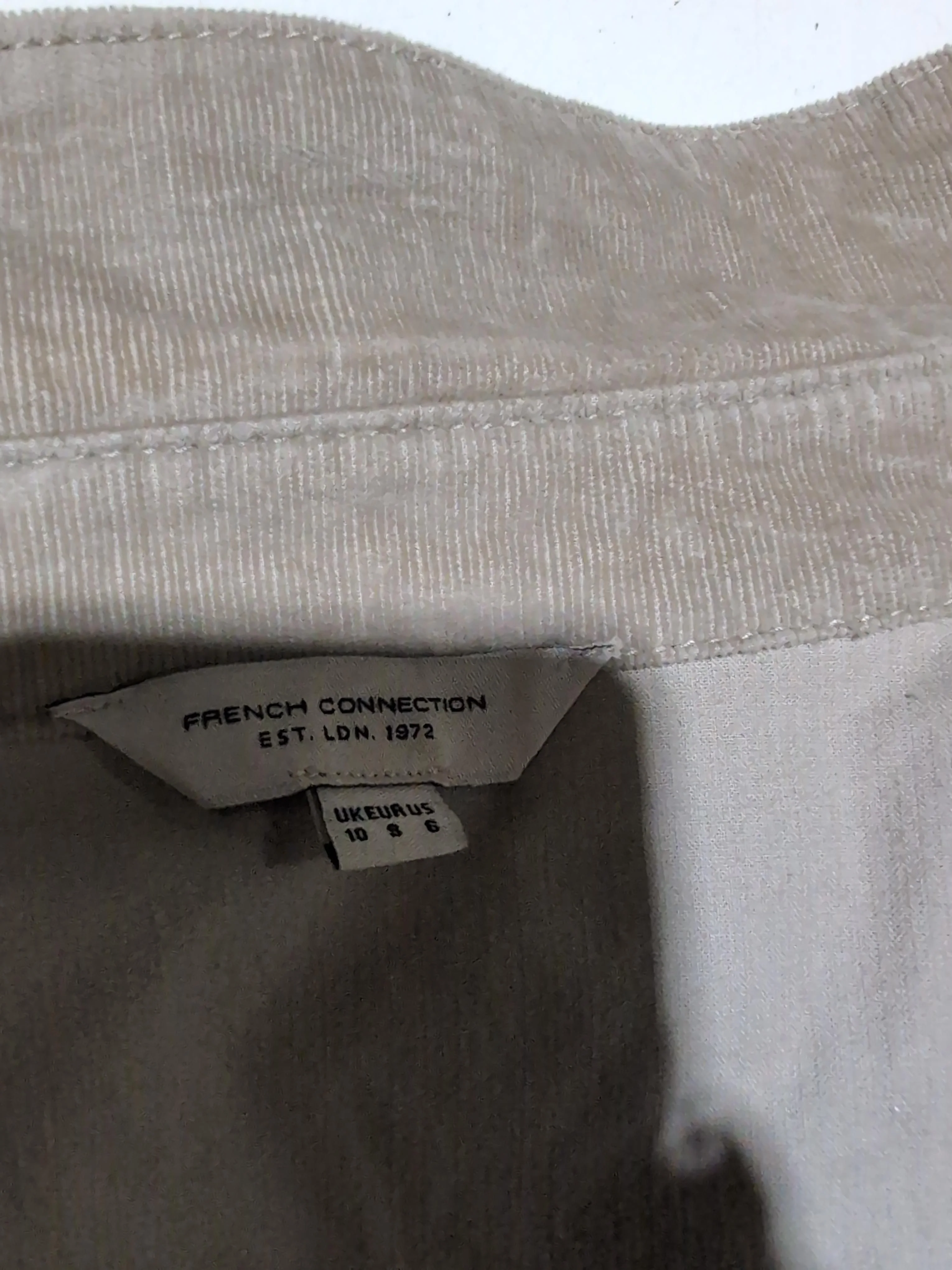 French Connection Men's Shirt S Tan Cotton with Elastane Basic - Image 6