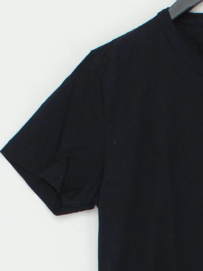 French Connection Men's T-Shirt M Black Graphic 100% Cotton Basic - Image 4