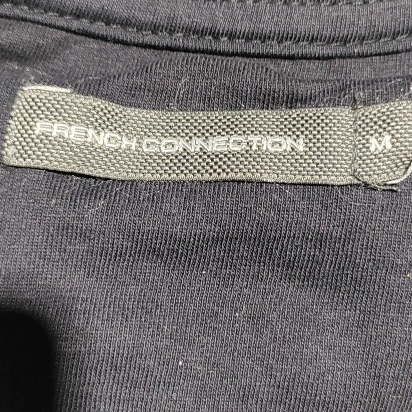 French Connection Men's T-Shirt M Black Graphic 100% Cotton Basic - Image 5