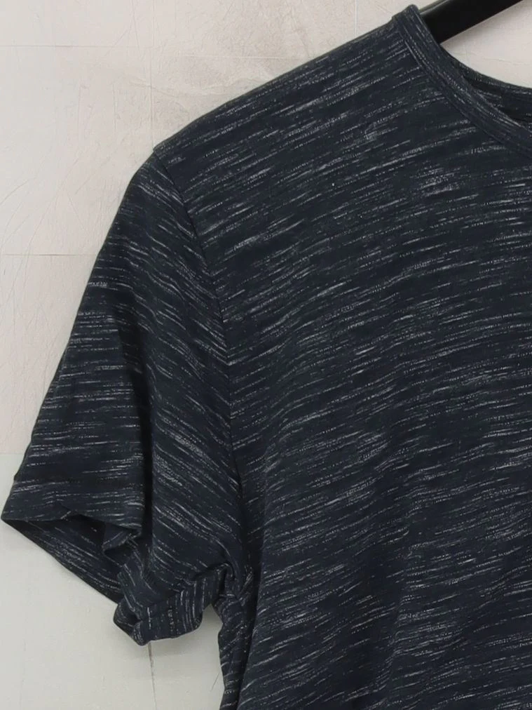 French Connection Men's T-Shirt M Blue 100% Cotton Basic - Image 4
