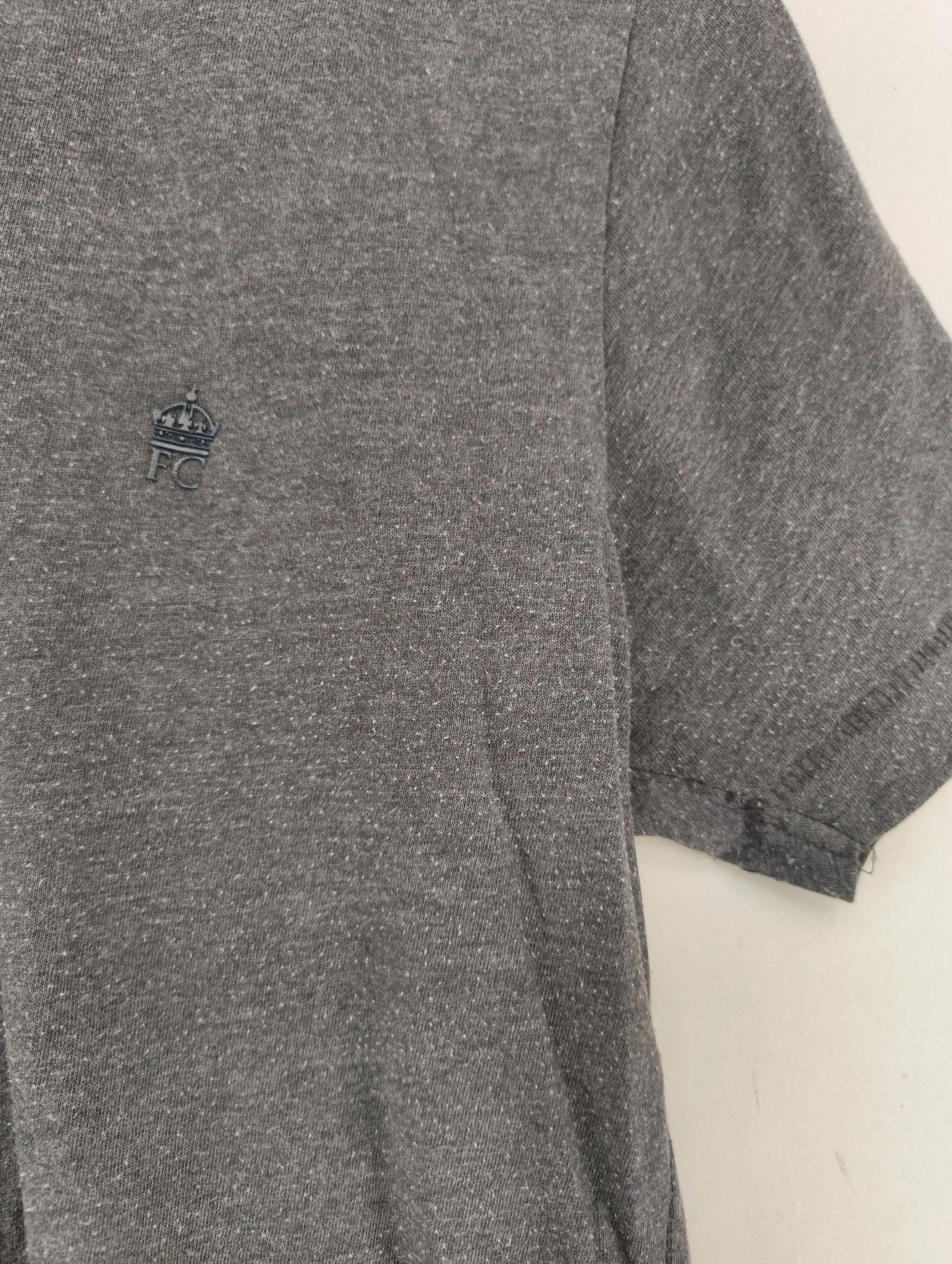 French Connection Men's T-Shirt M Grey Cotton with Polyester Basic - Image 5