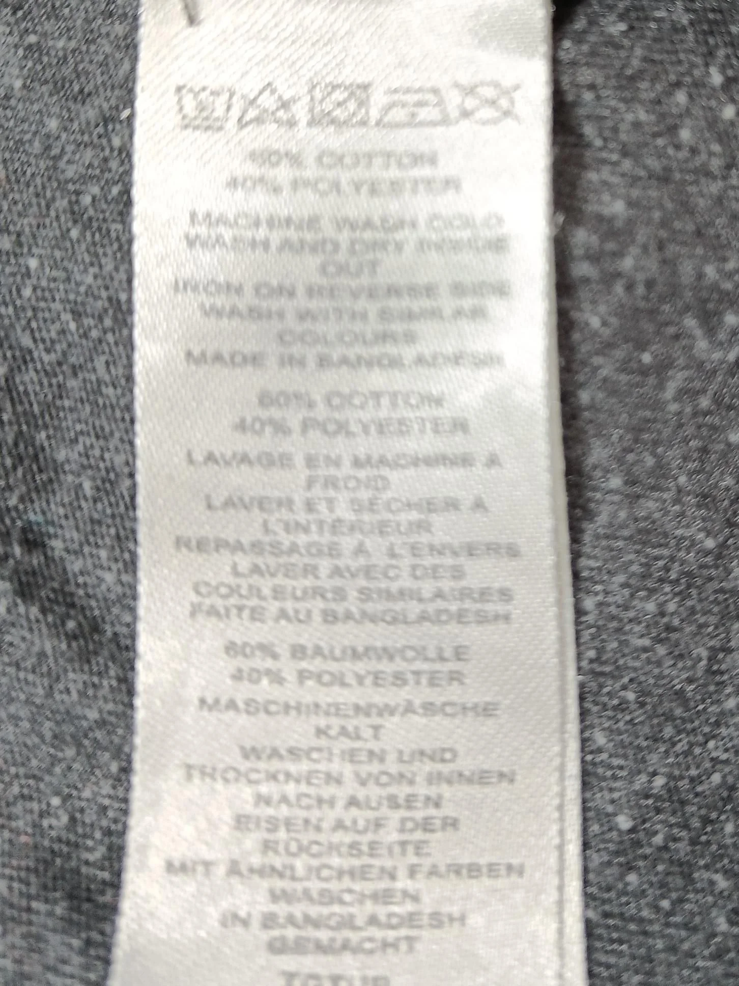 French Connection Men's T-Shirt M Grey Cotton with Polyester Basic - Image 7
