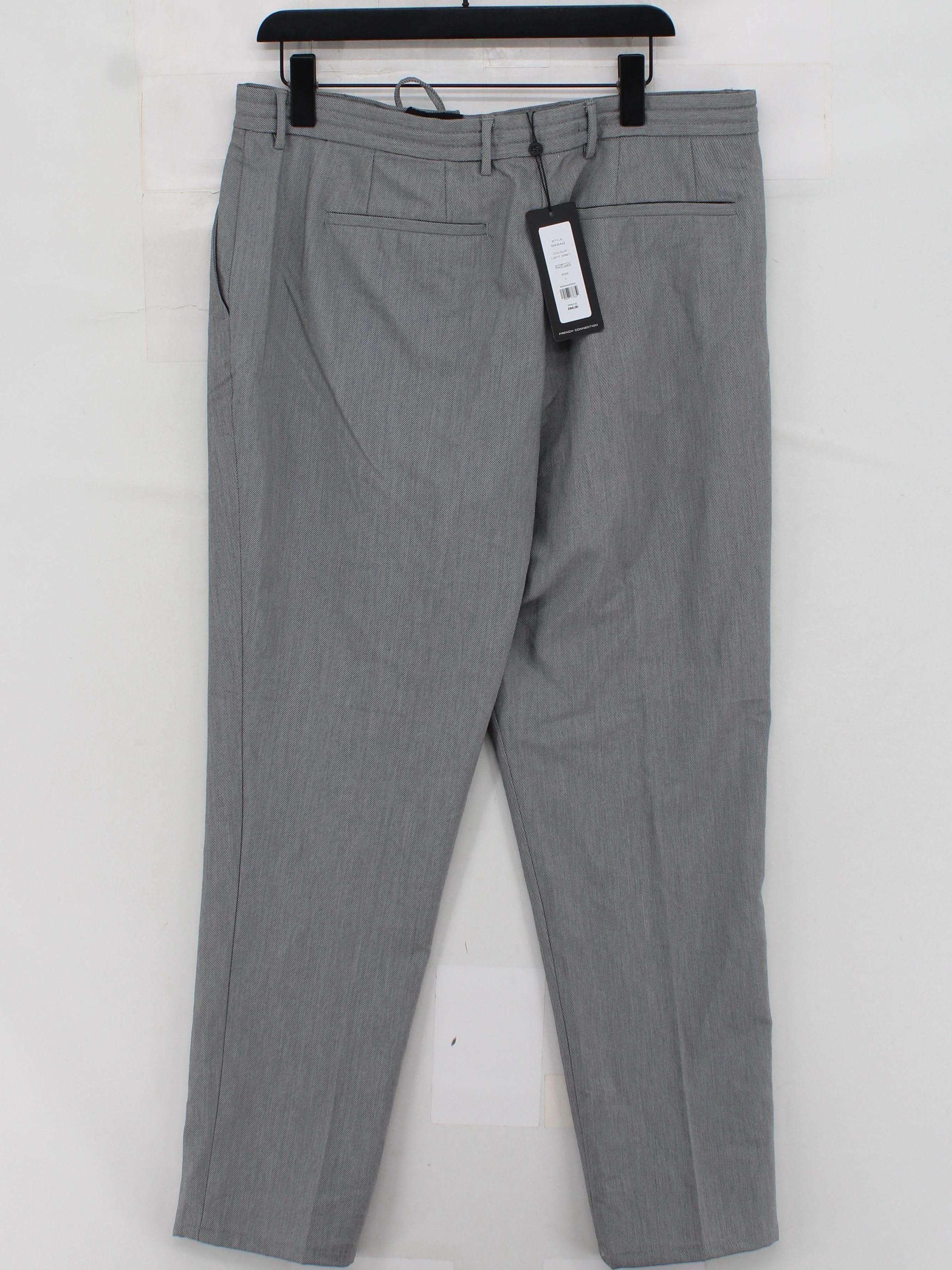 French Connection Men's Trousers L Grey Polyester with Viscose, Elastane Chino - Image 2