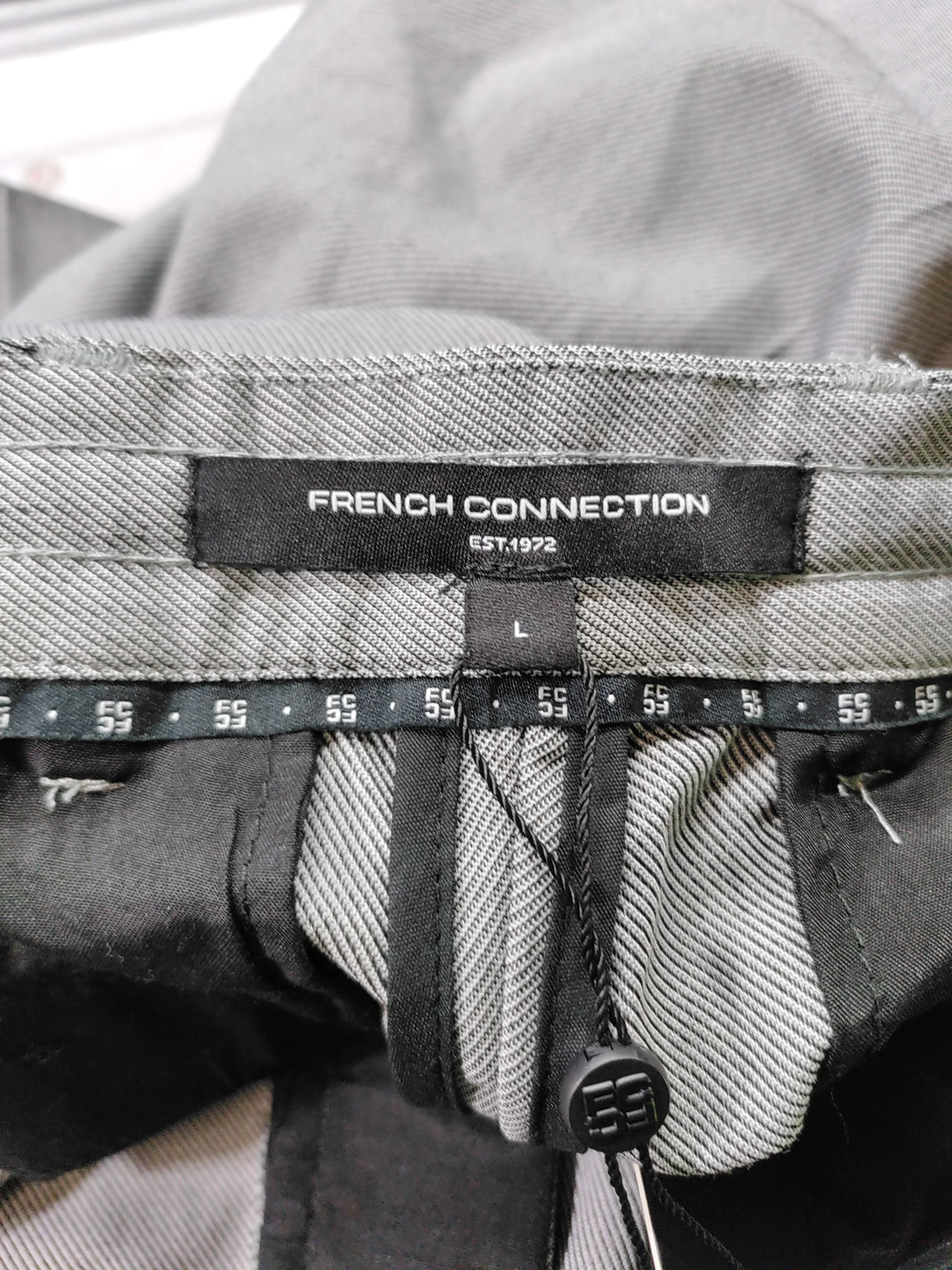 French Connection Men's Trousers L Grey Polyester with Viscose, Elastane Chino - Image 5