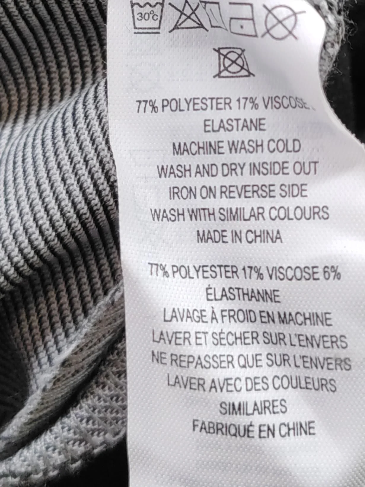 French Connection Men's Trousers L Grey Polyester with Viscose, Elastane Chino - Image 6