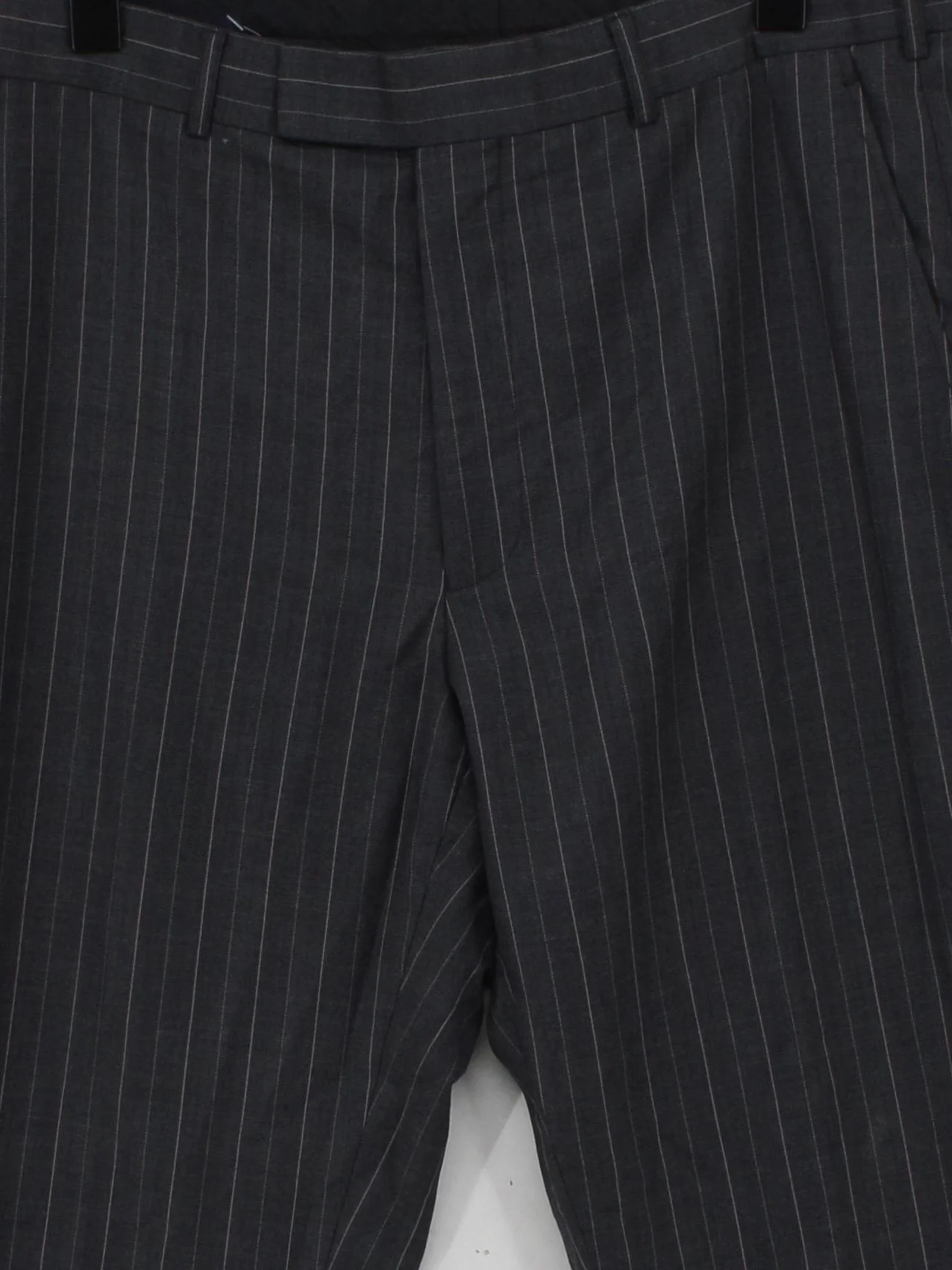 French Connection Men's Trousers M Grey Striped 100% Other Straight Chino - Image 3