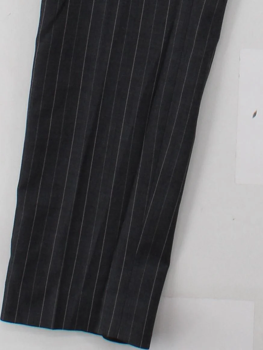 French Connection Men's Trousers M Grey Striped 100% Other Straight Chino - Image 4