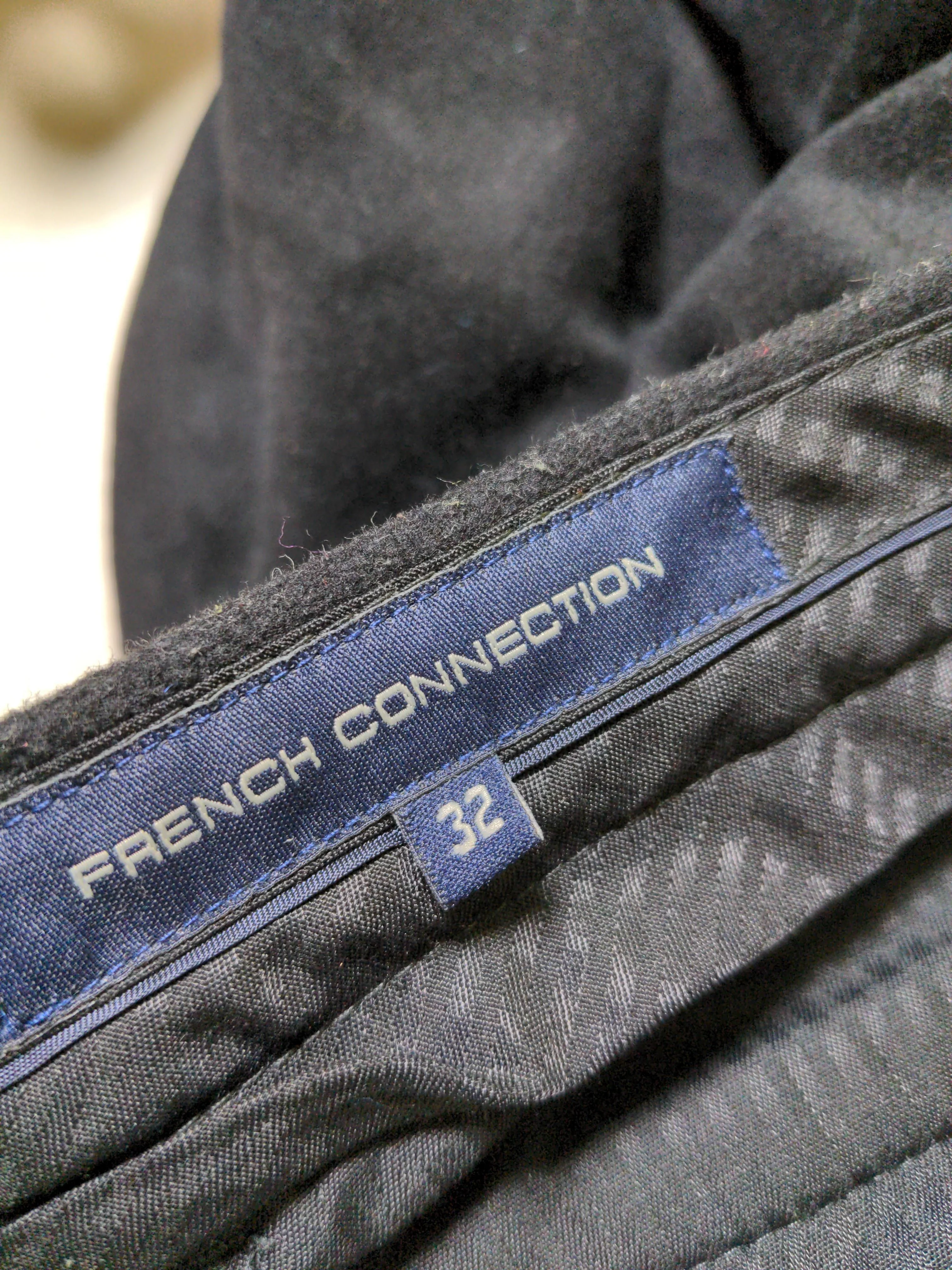 French Connection Men's Trousers W 32 in Black Wool - Image 6