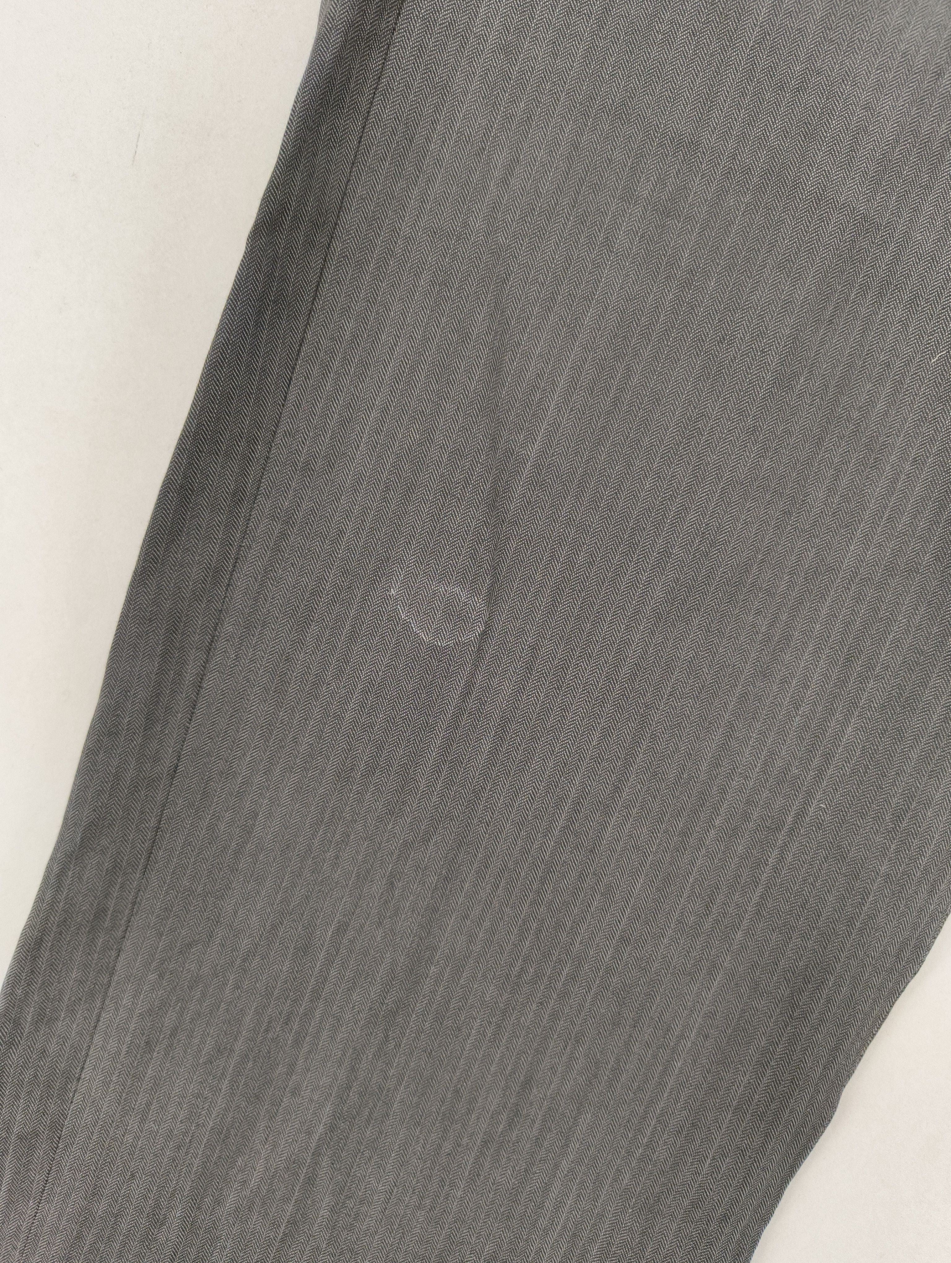 French Connection Men's Trousers W 34 in Grey Wool with Silk, Acetate Chino - Image 5