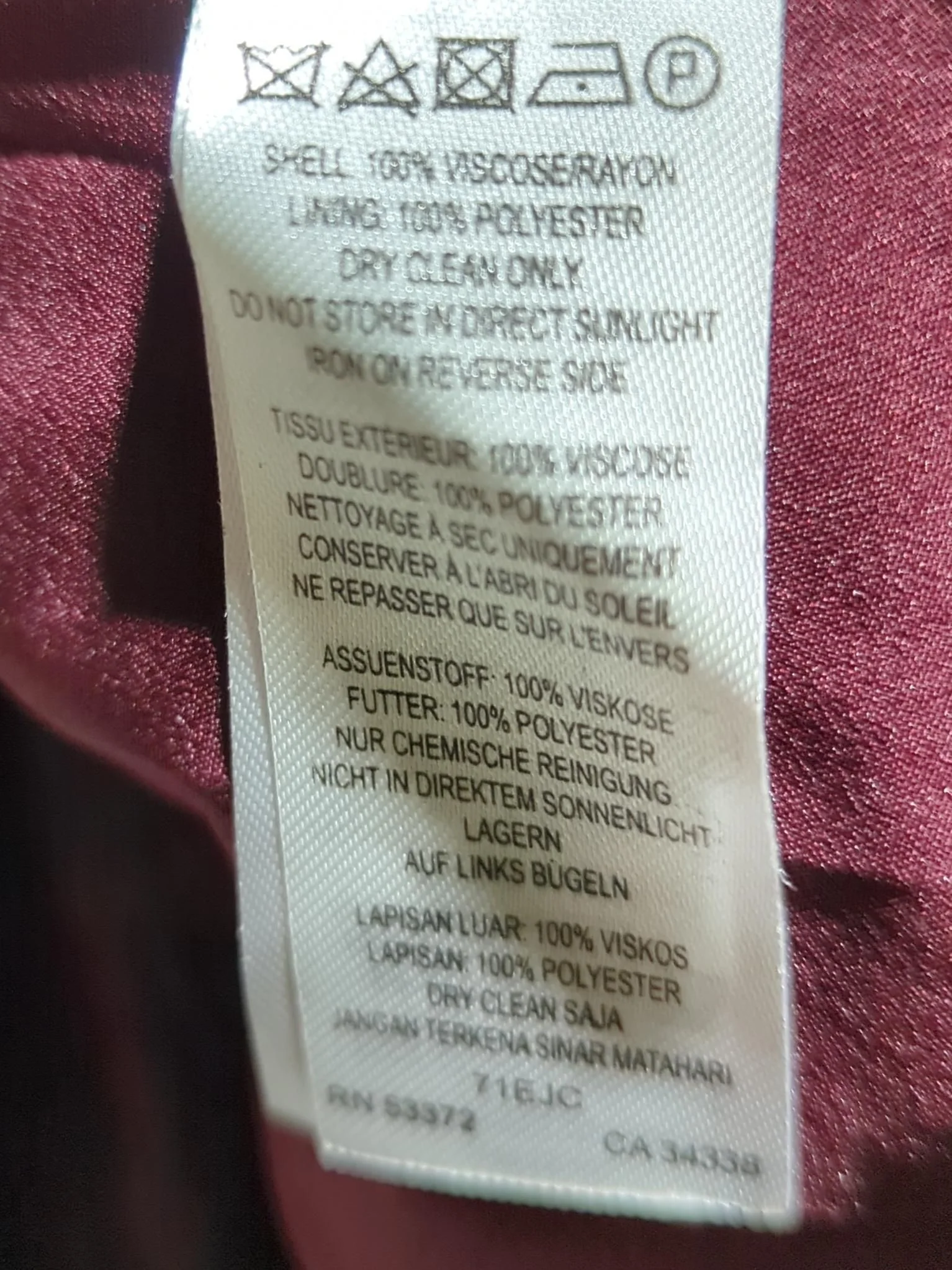 French Connection Mini Dress UK10 in Red - Image 6