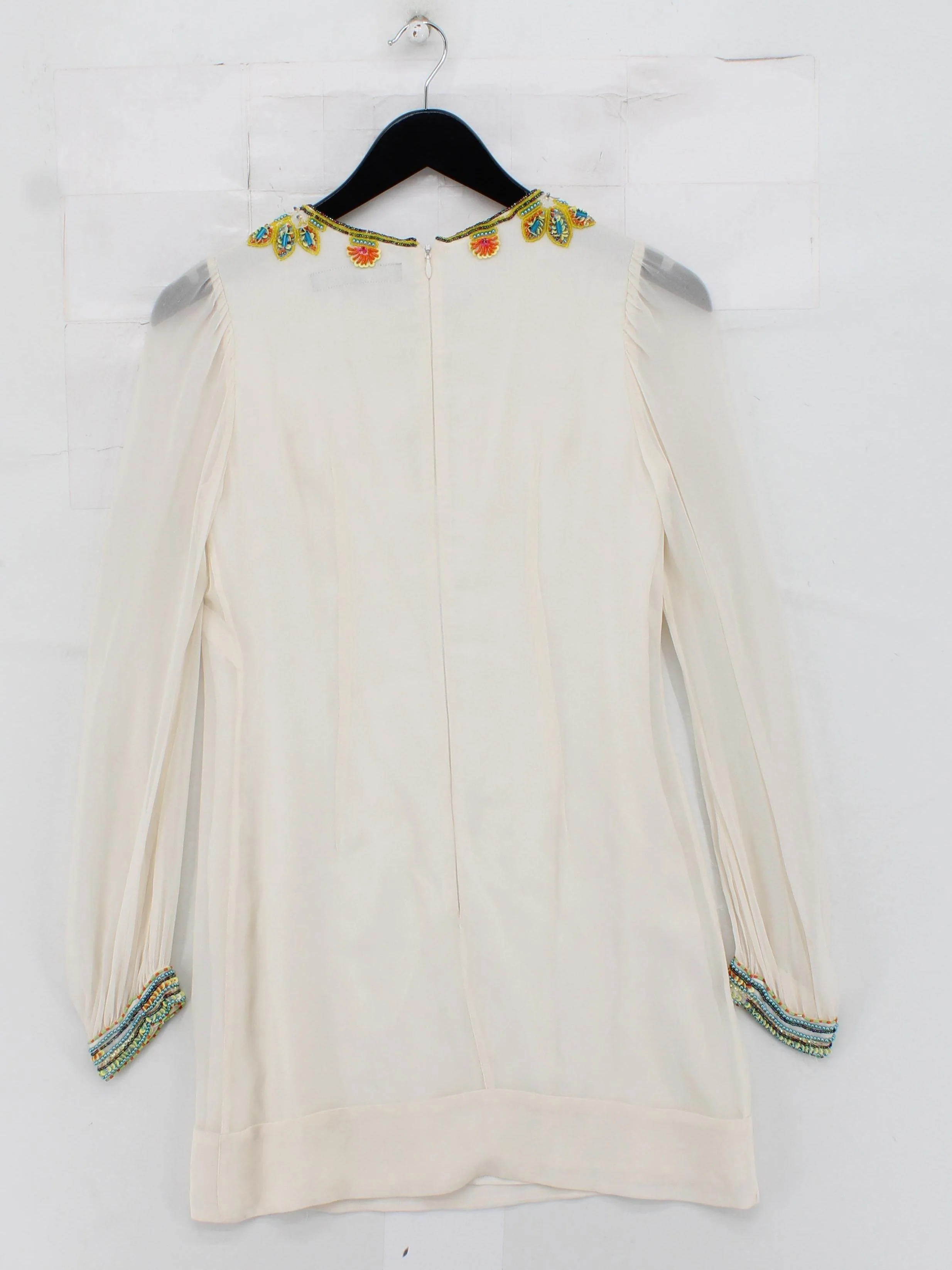 French Connection Mini Dress UK8 in Cream - Image 2