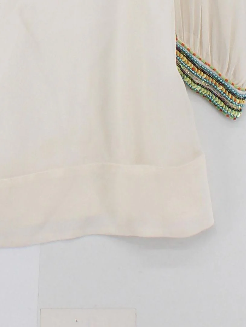 French Connection Mini Dress UK8 in Cream - Image 4