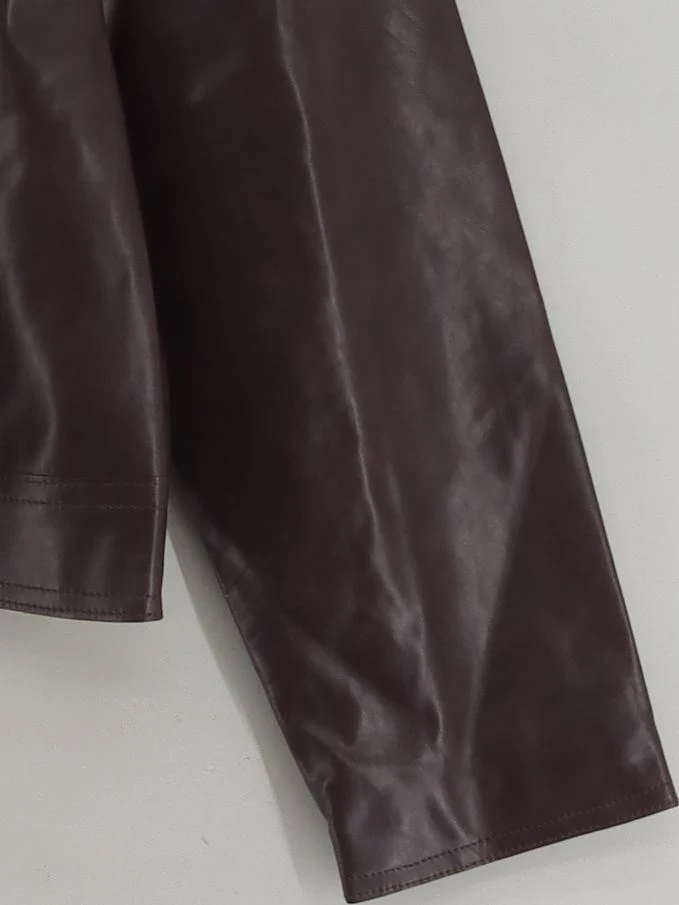 French Connection Motorcycle Jacket jacket brown - Image 4