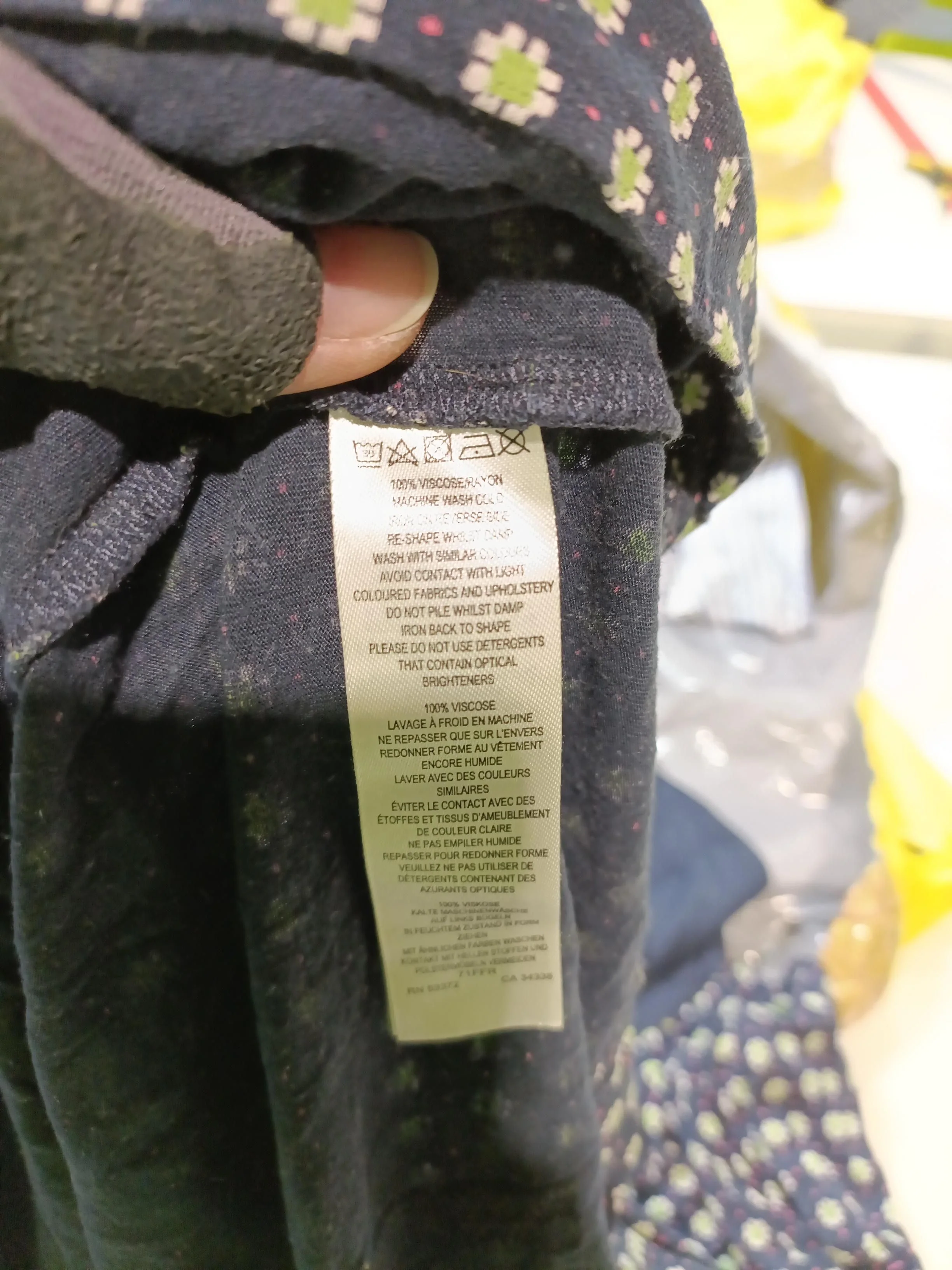 French Connection Pinafore/Dungaree Midi Dress UK6 in Blue - Image 6
