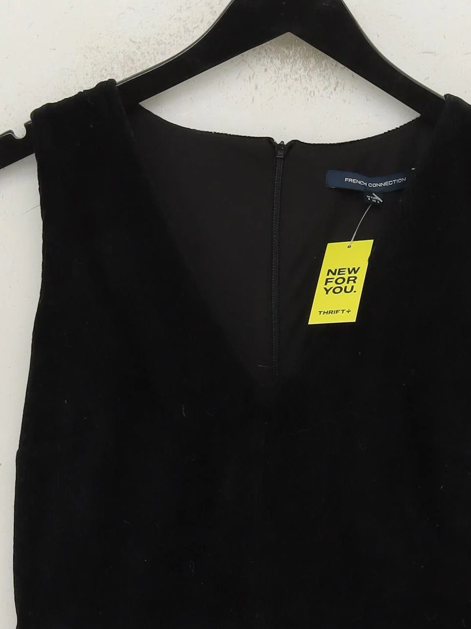 French Connection Pinafore/Dungaree Mini Dress UK8 in Black - Image 3