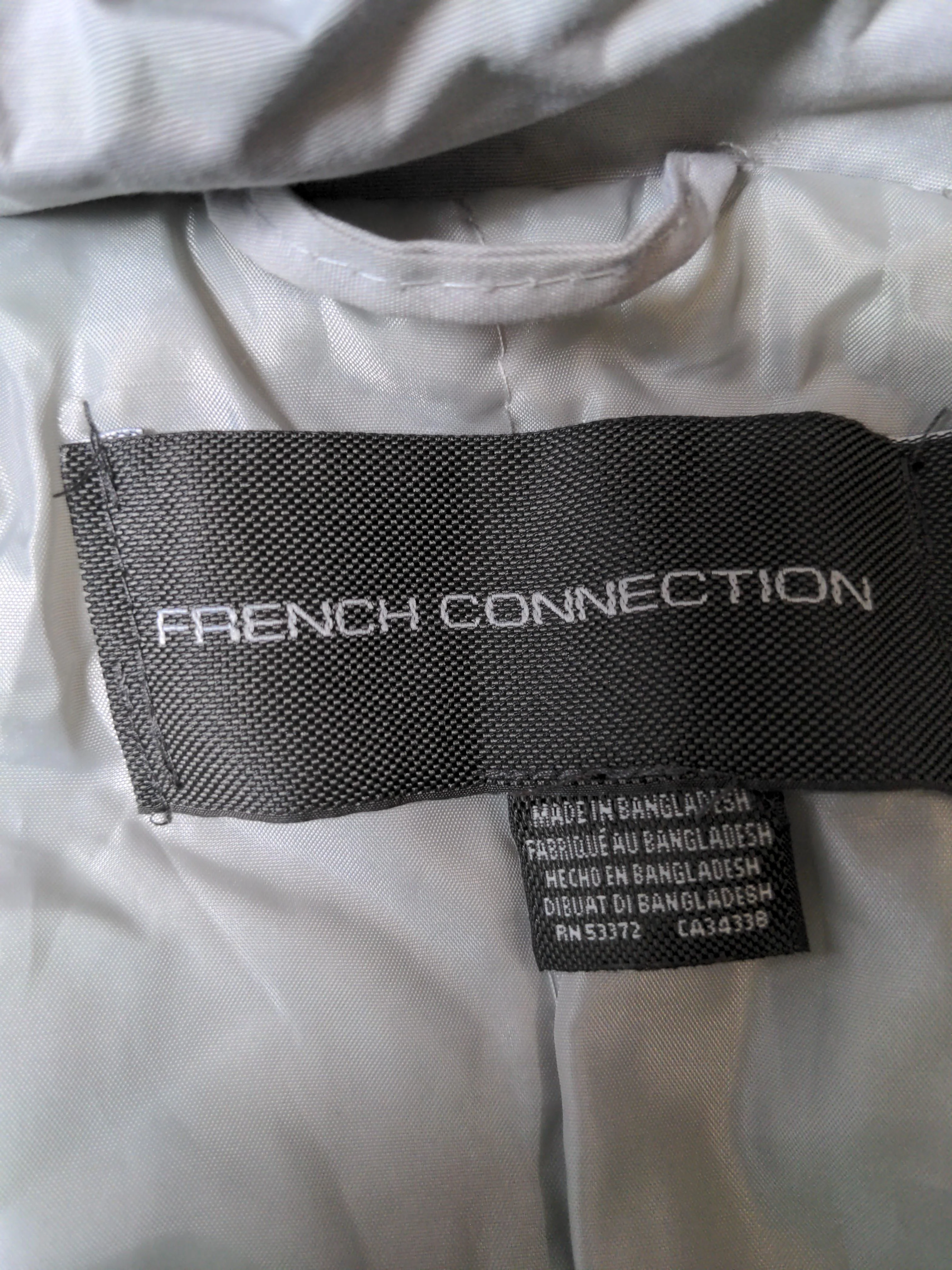 French Connection Rain Coat jacket grey - Image 5