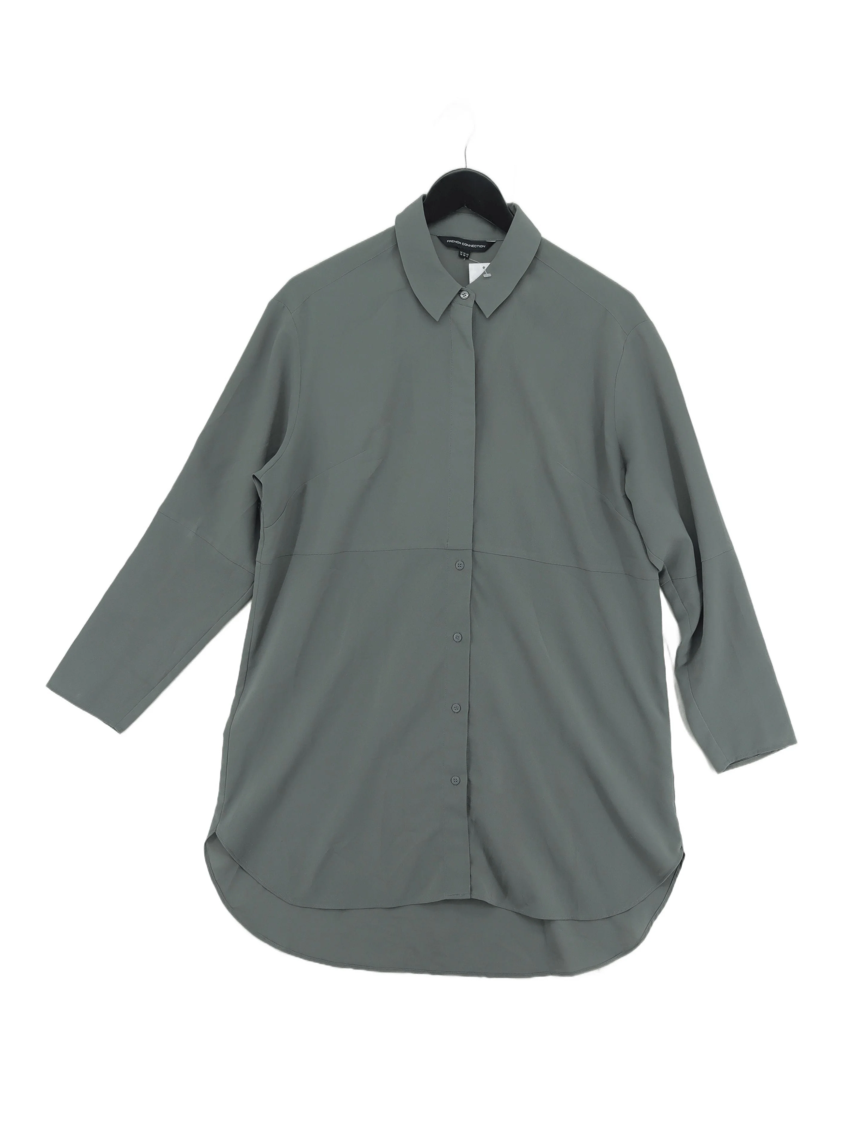 French Connection Shirt Midi Dress UK10 in Green