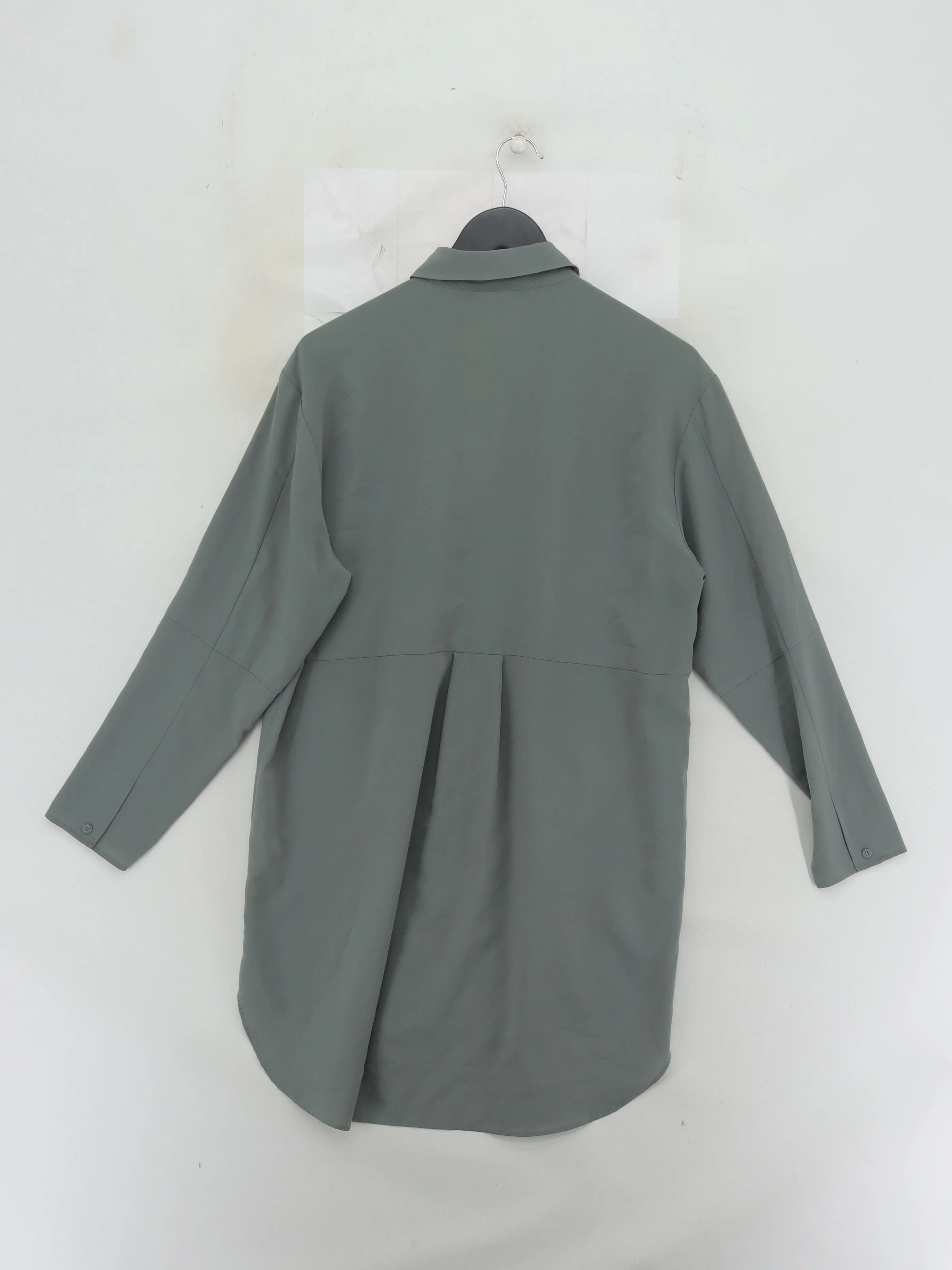 French Connection Shirt Midi Dress UK10 in Green - Image 2
