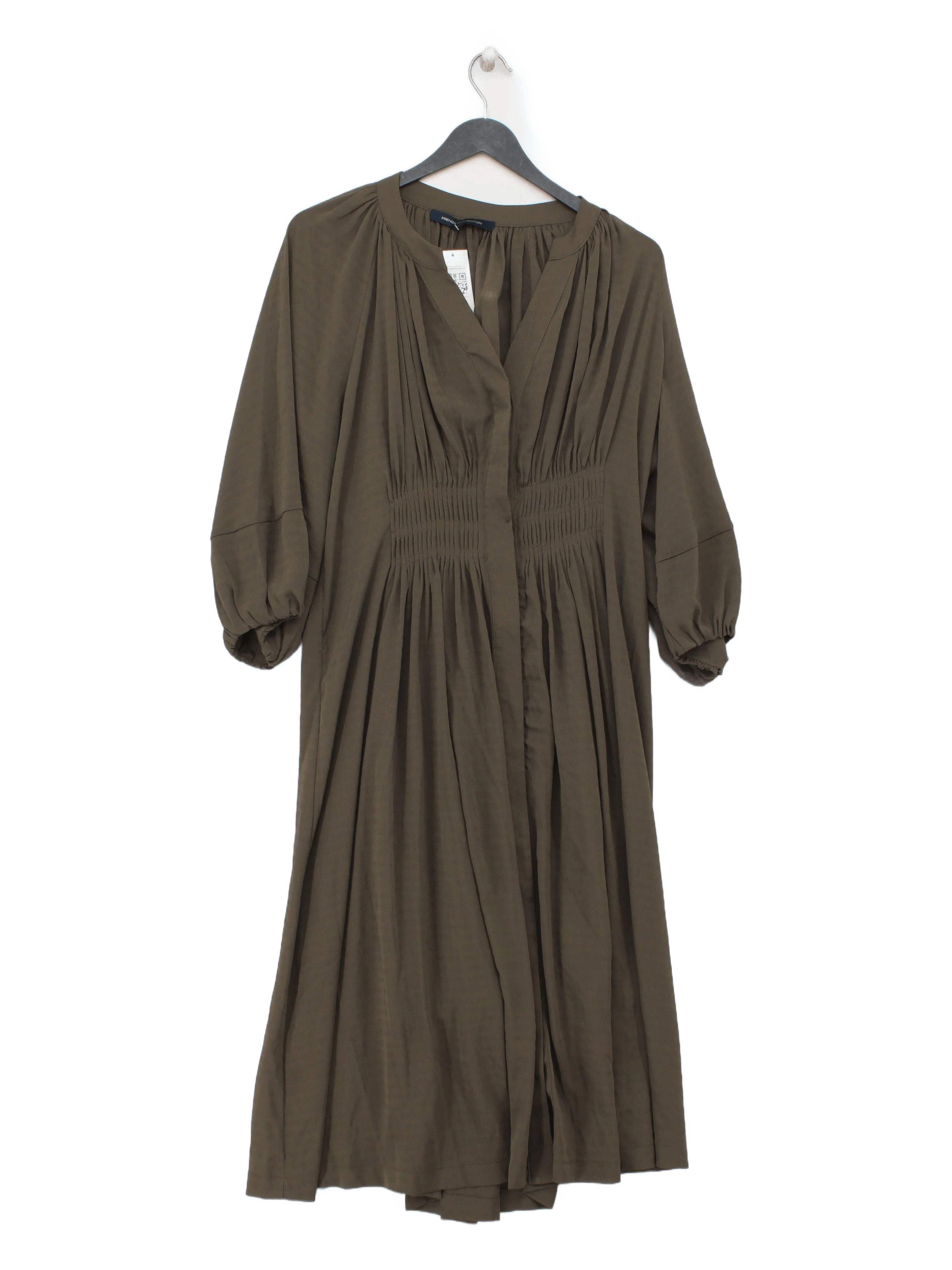 French Connection Shirt Midi Dress UK16 in Green
