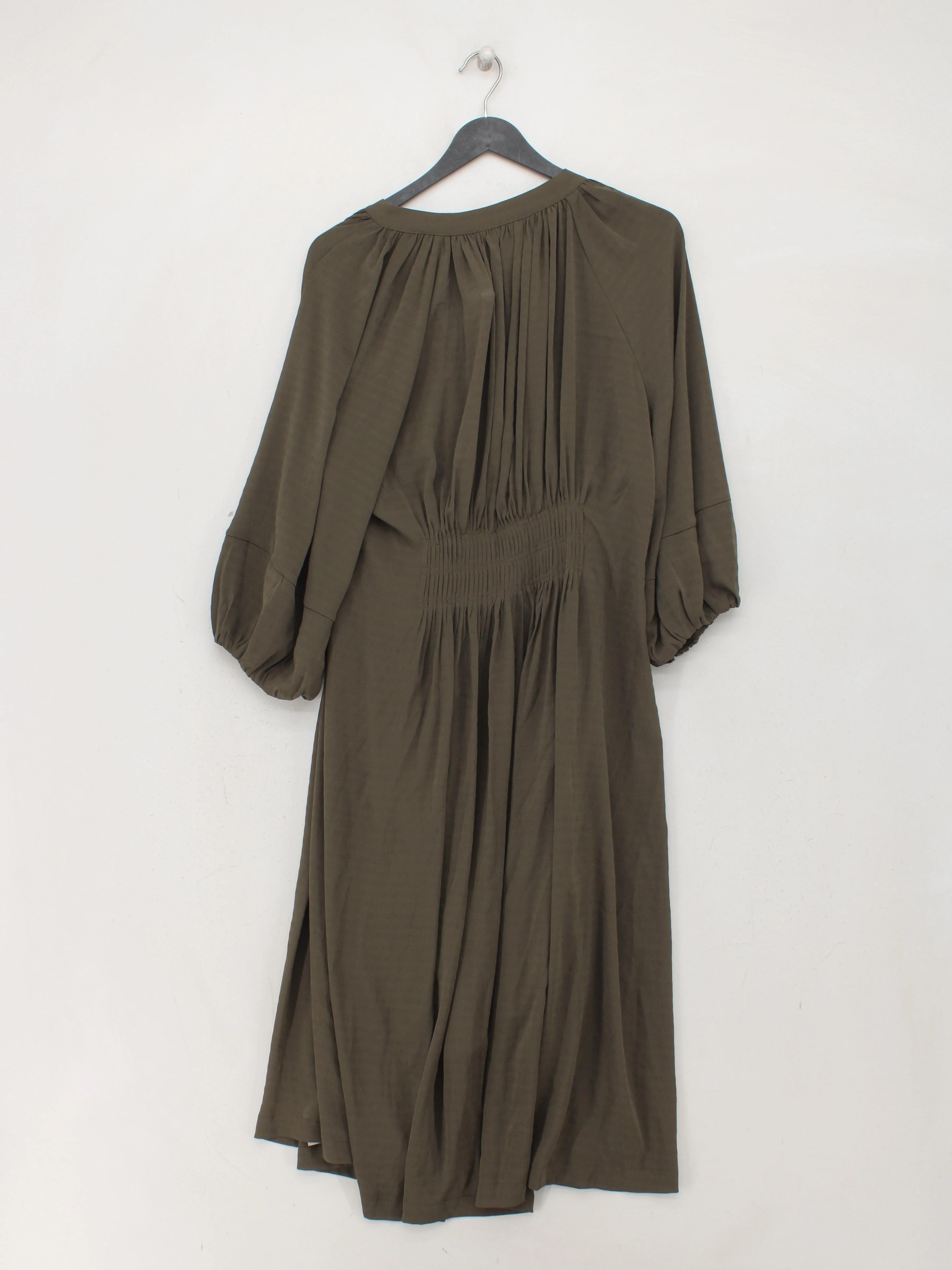 French Connection Shirt Midi Dress UK16 in Green - Image 2