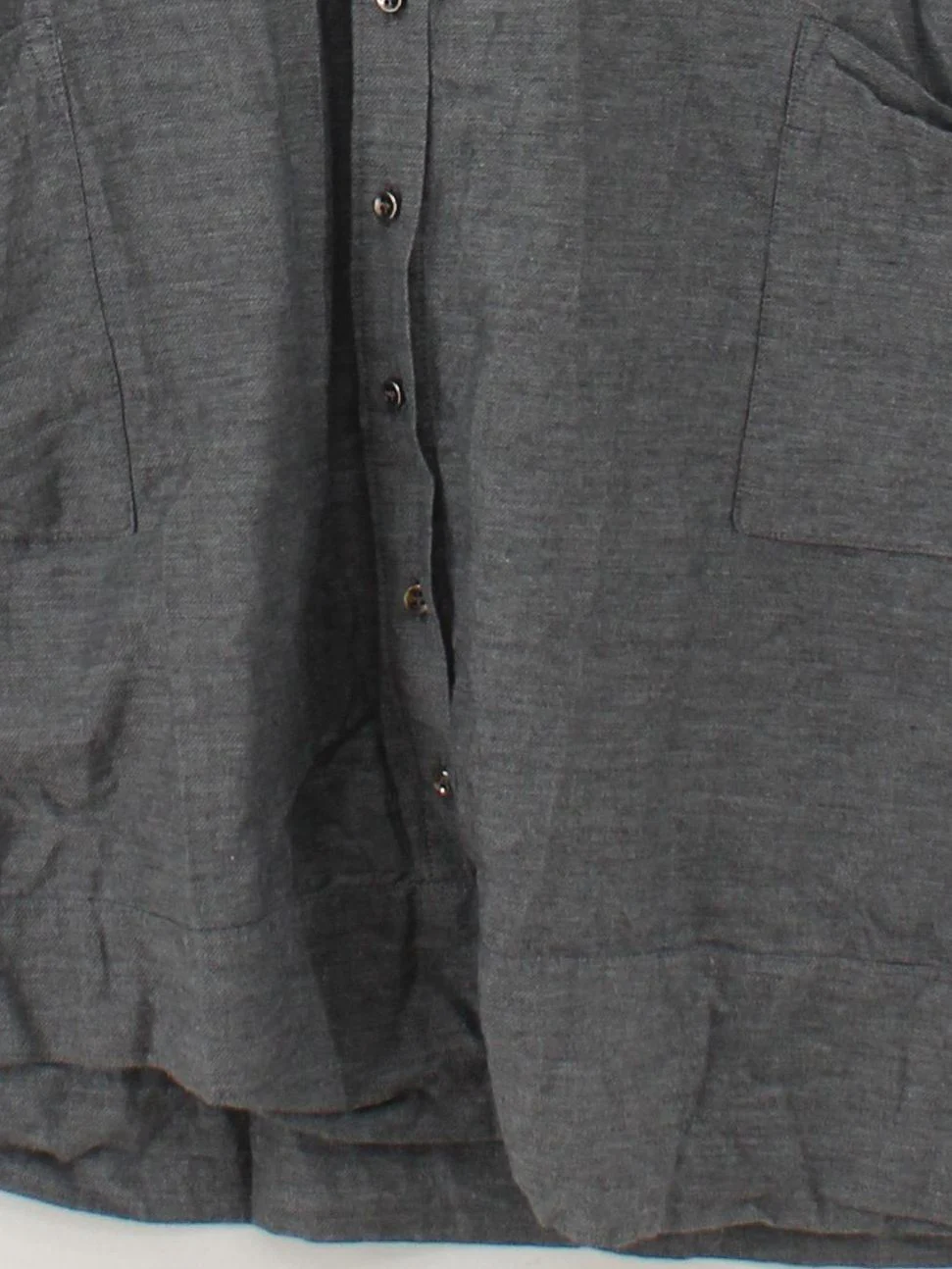 French Connection Shirt Mini Dress UK12 in Grey - Image 4