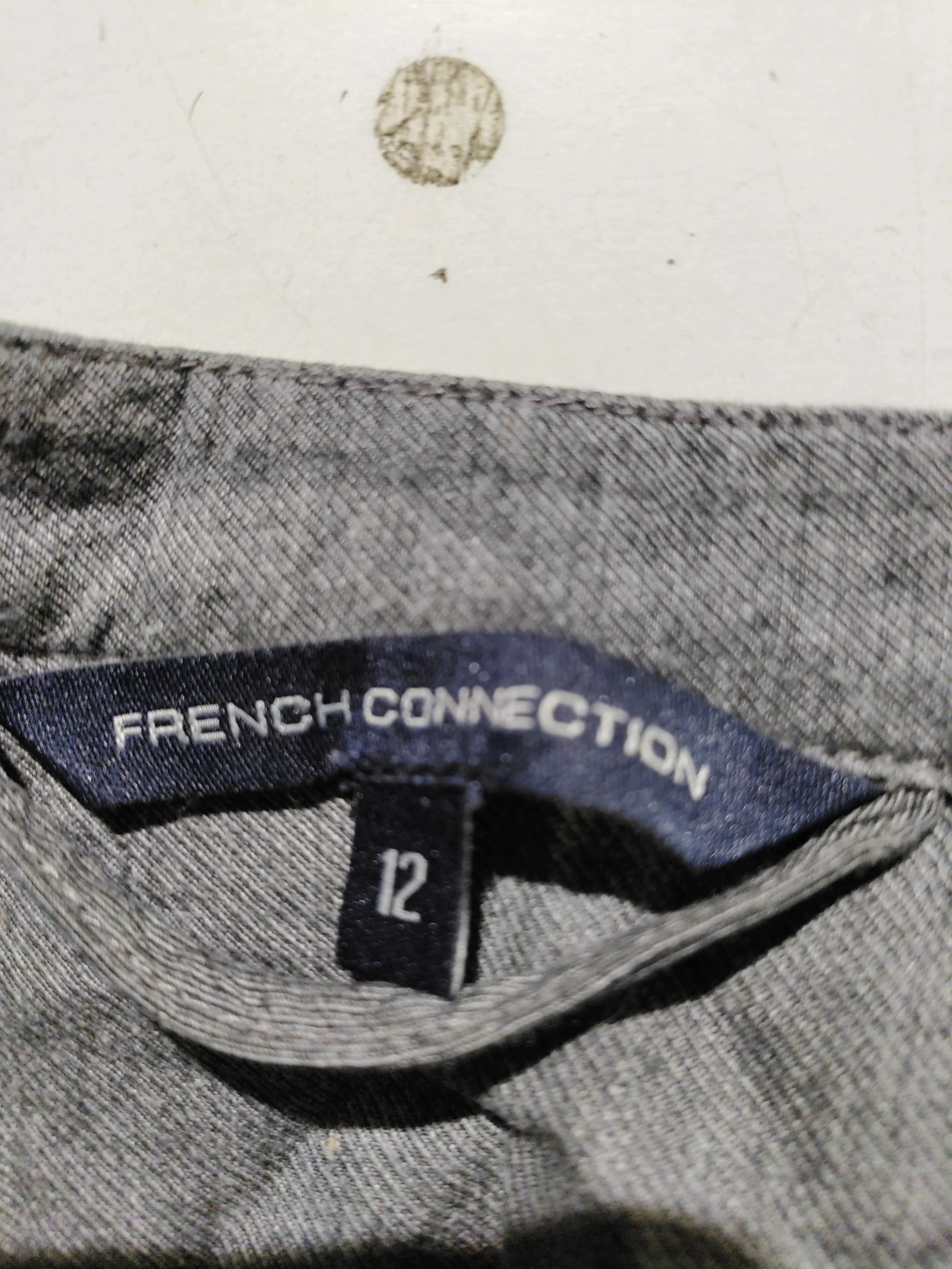 French Connection Shirt Mini Dress UK12 in Grey - Image 5