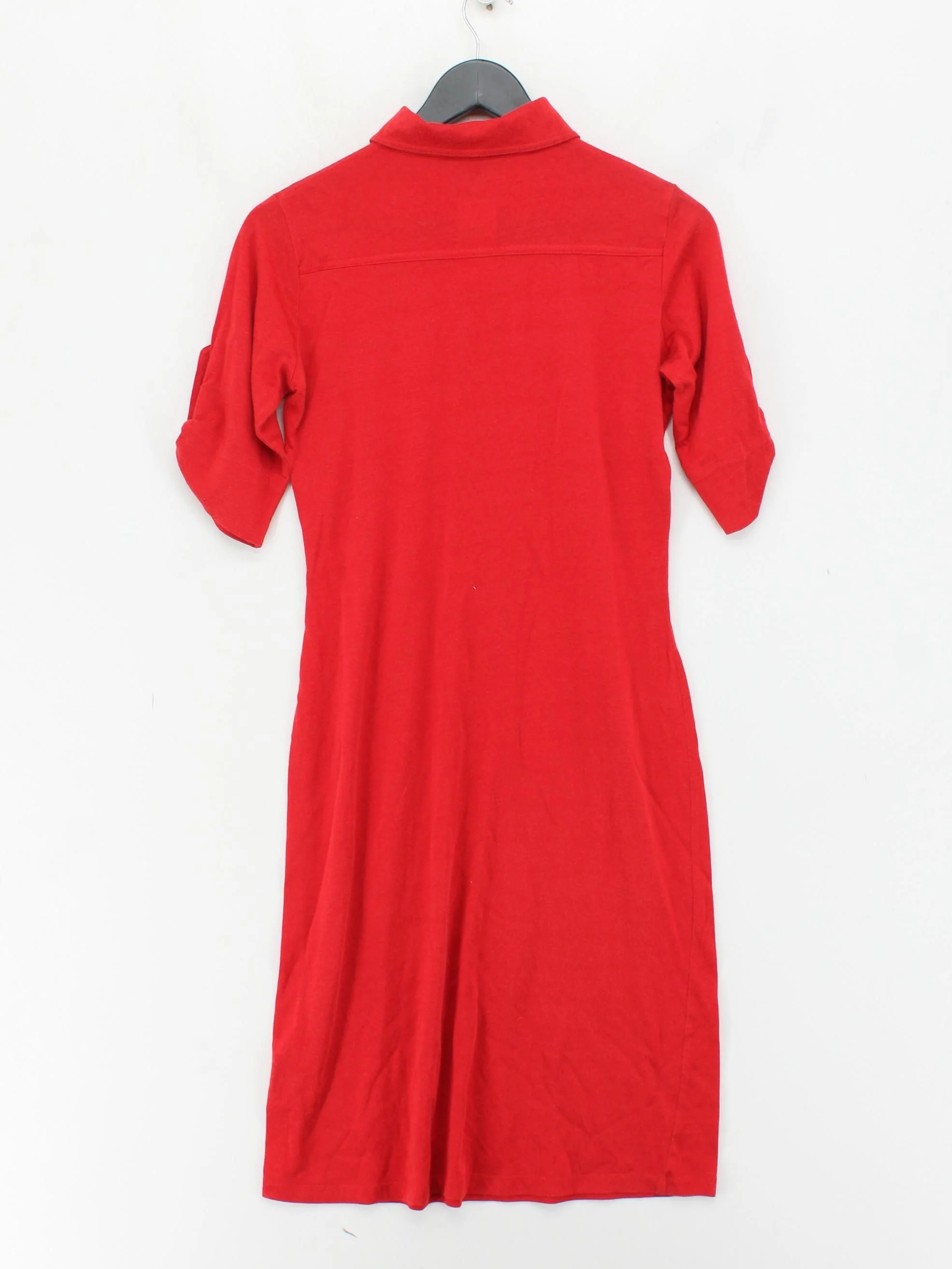 French Connection Shirt Mini Dress UK12 in Red - Image 2