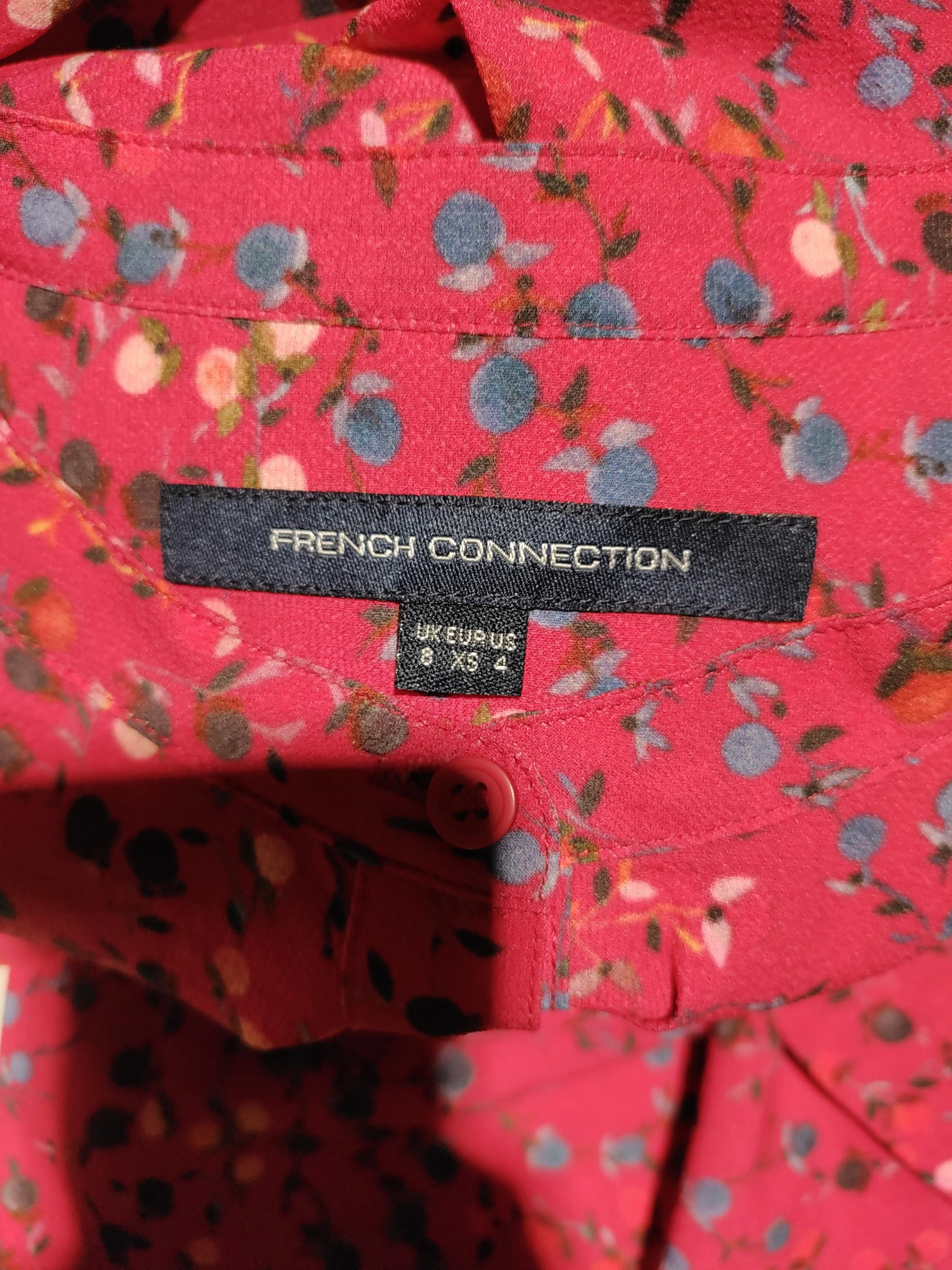 French Connection Shirt Mini Dress UK8 in Red - Image 5