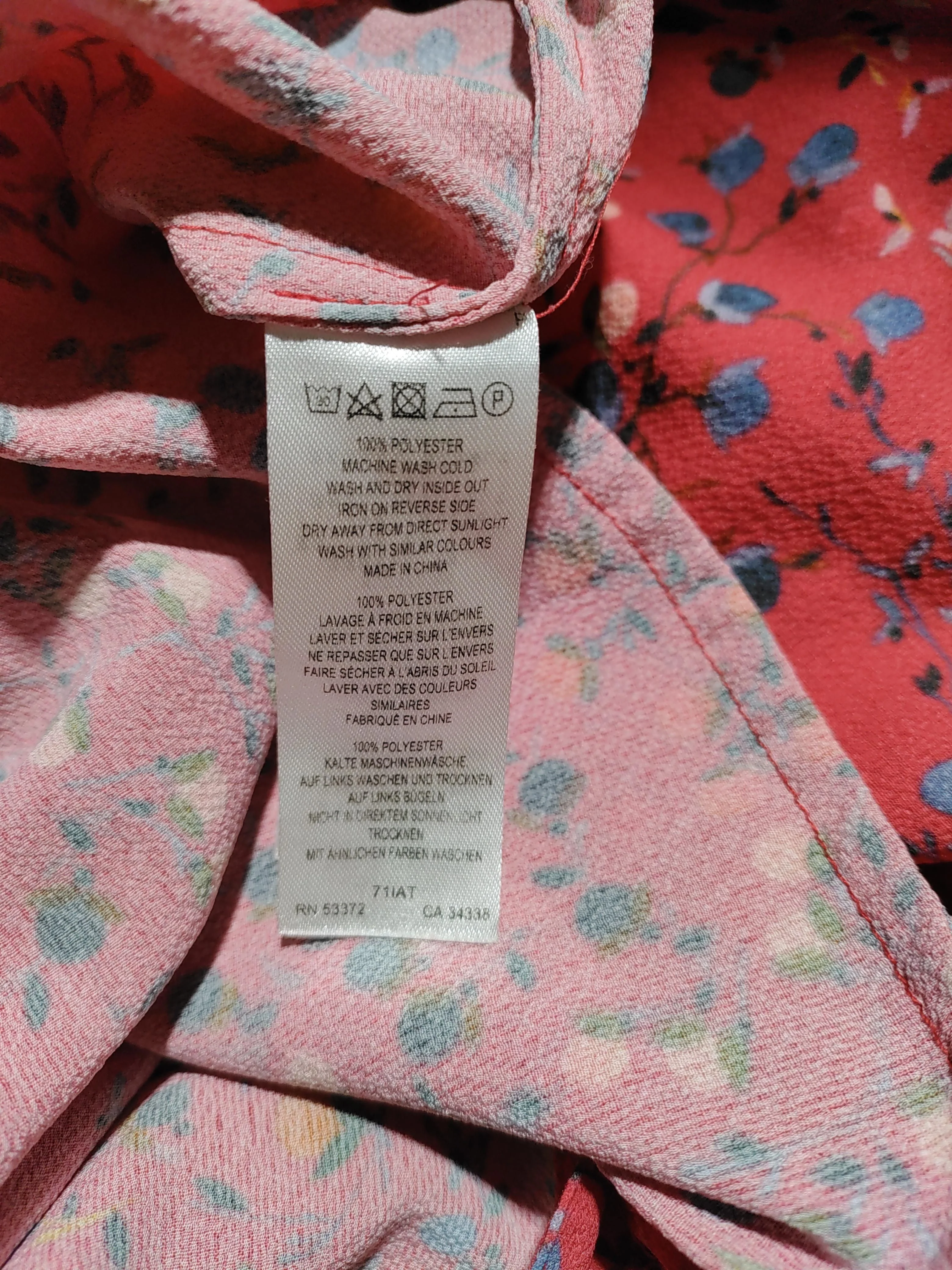French Connection Shirt Mini Dress UK8 in Red - Image 6