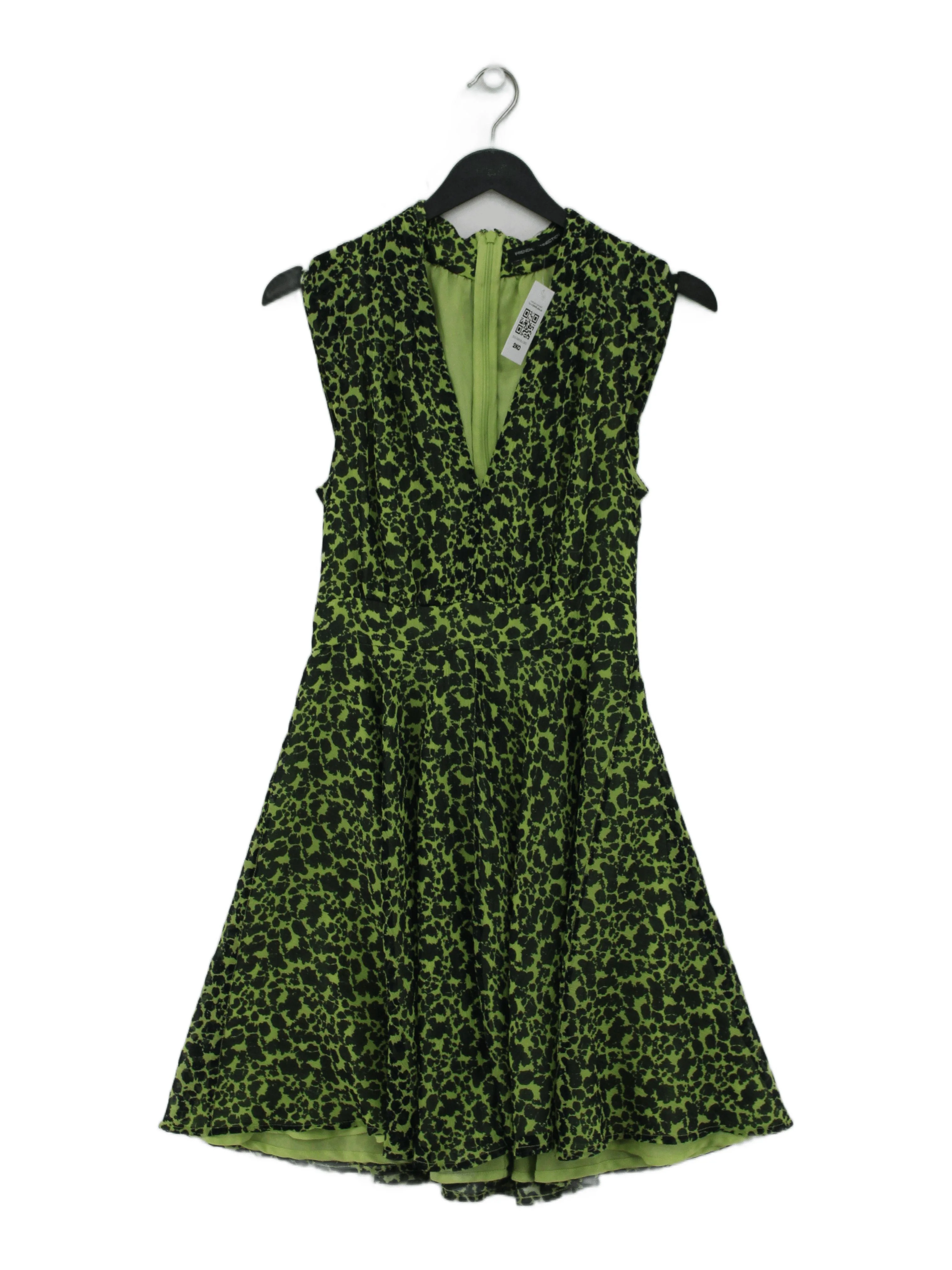 French Connection Skater Mini Dress S in Green