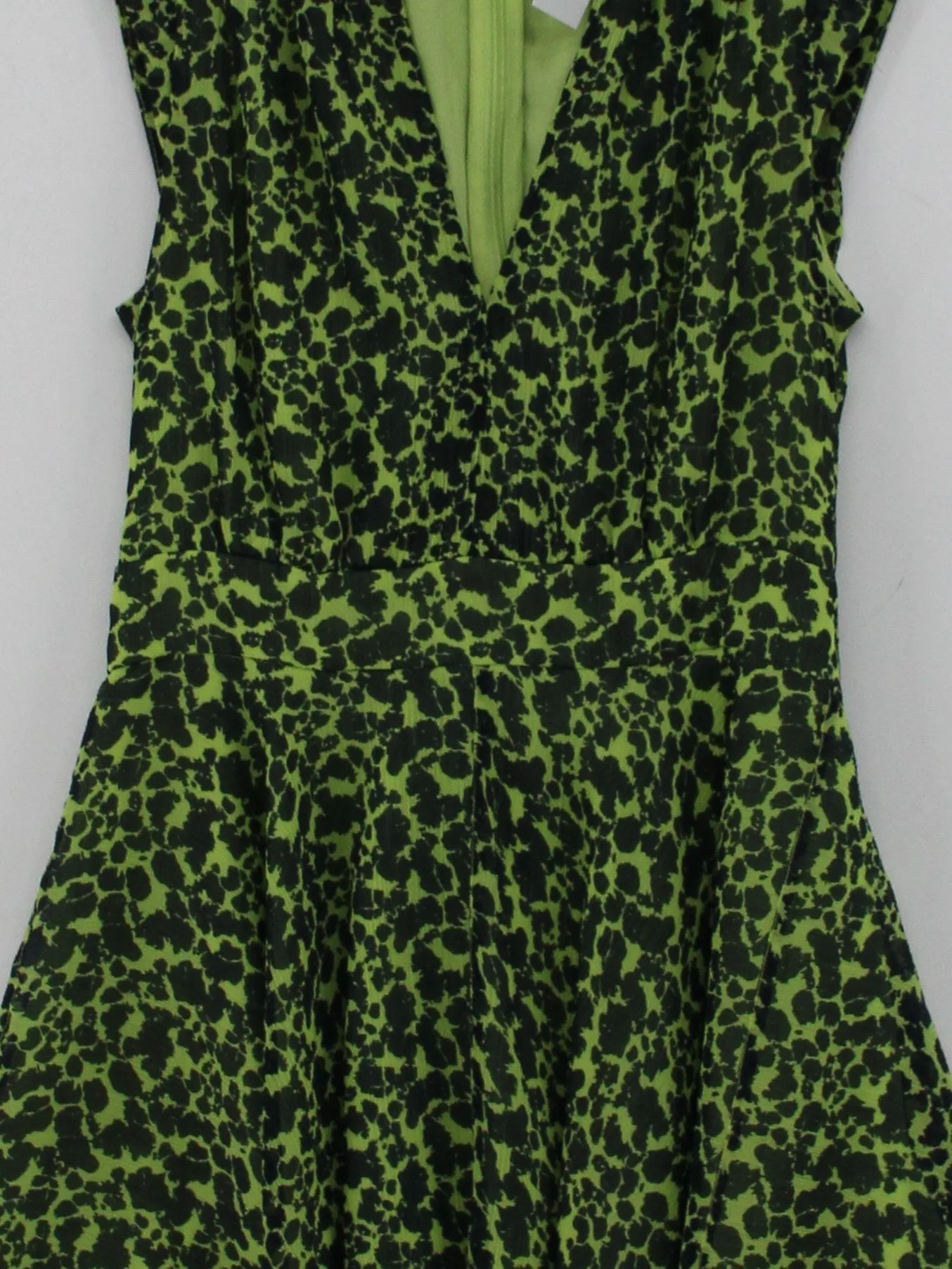 French Connection Skater Mini Dress S in Green - Image 3