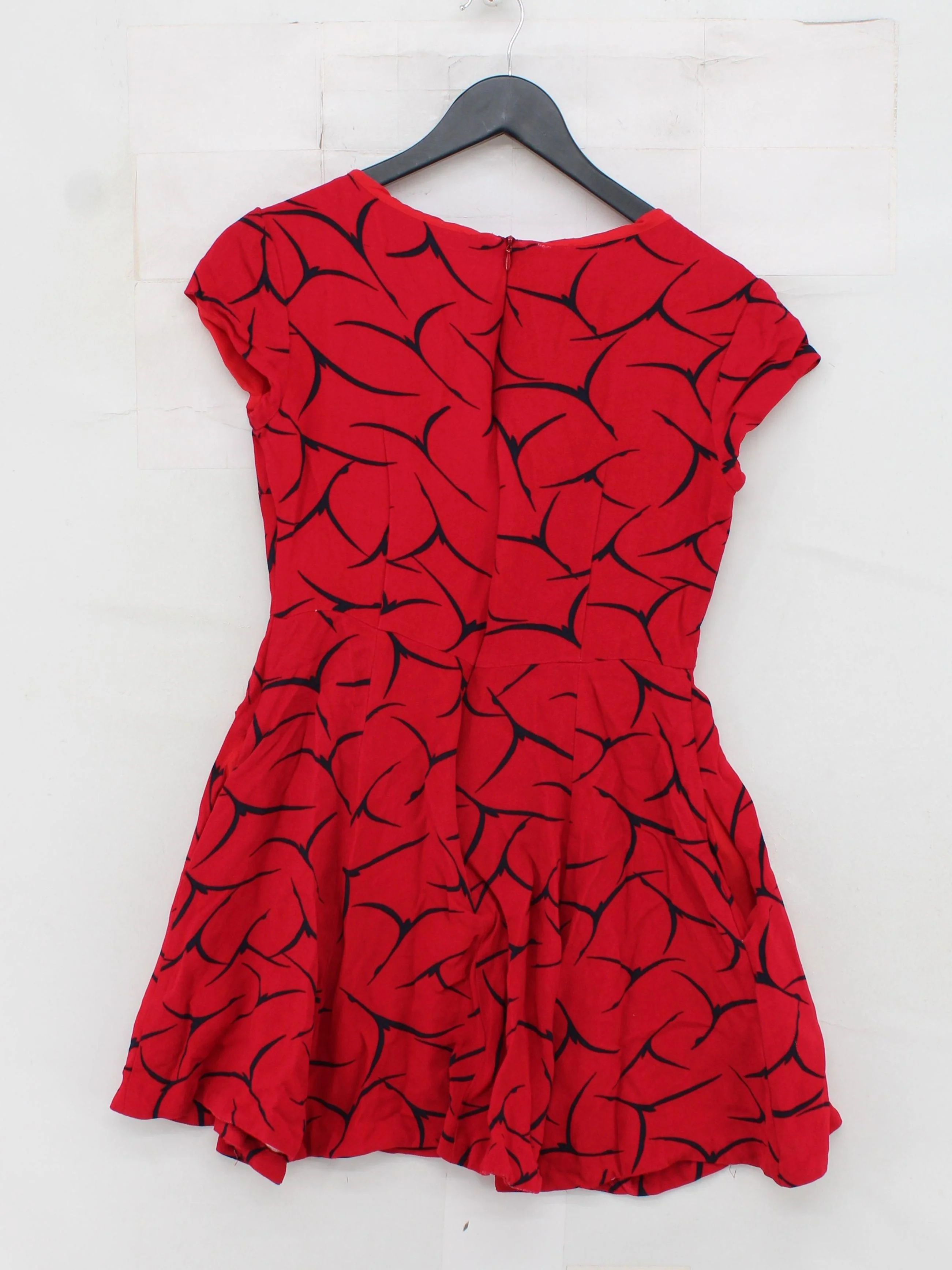 French Connection Skater Mini Dress UK10 in Red - Image 2