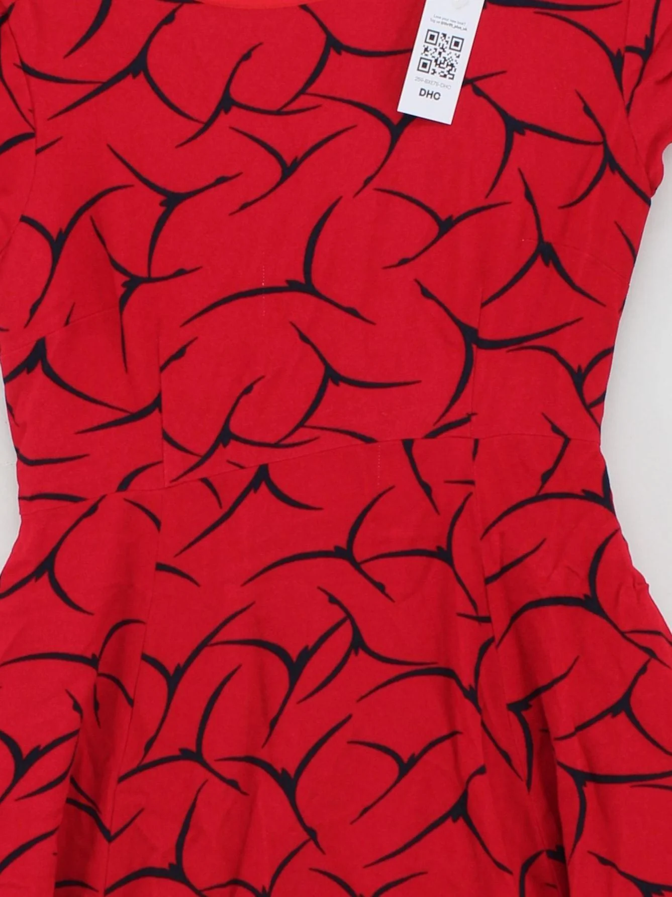French Connection Skater Mini Dress UK10 in Red - Image 3