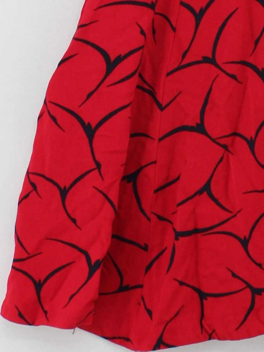 French Connection Skater Mini Dress UK10 in Red - Image 4