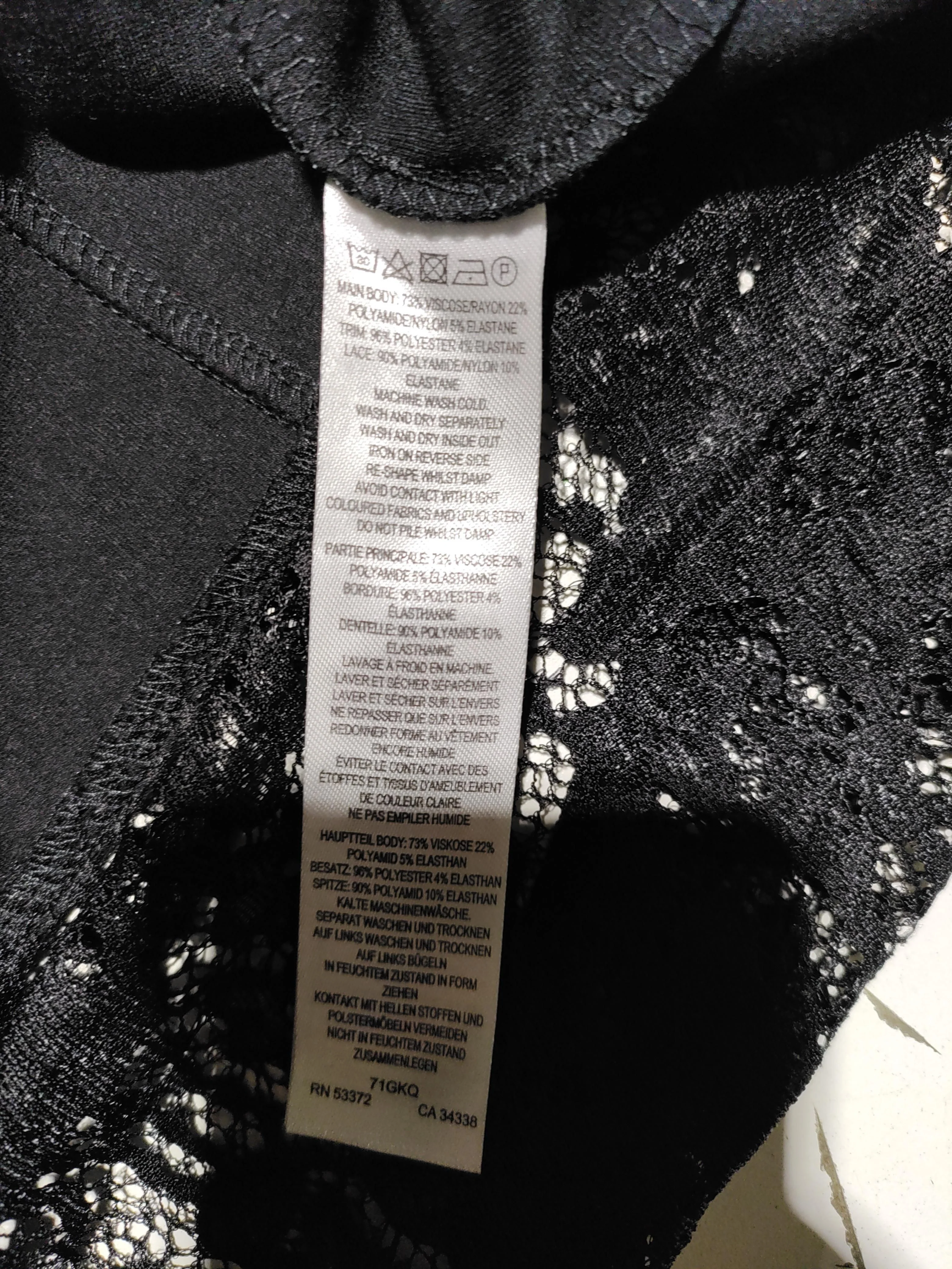 French Connection Skater Mini Dress UK12 in Black - Image 6