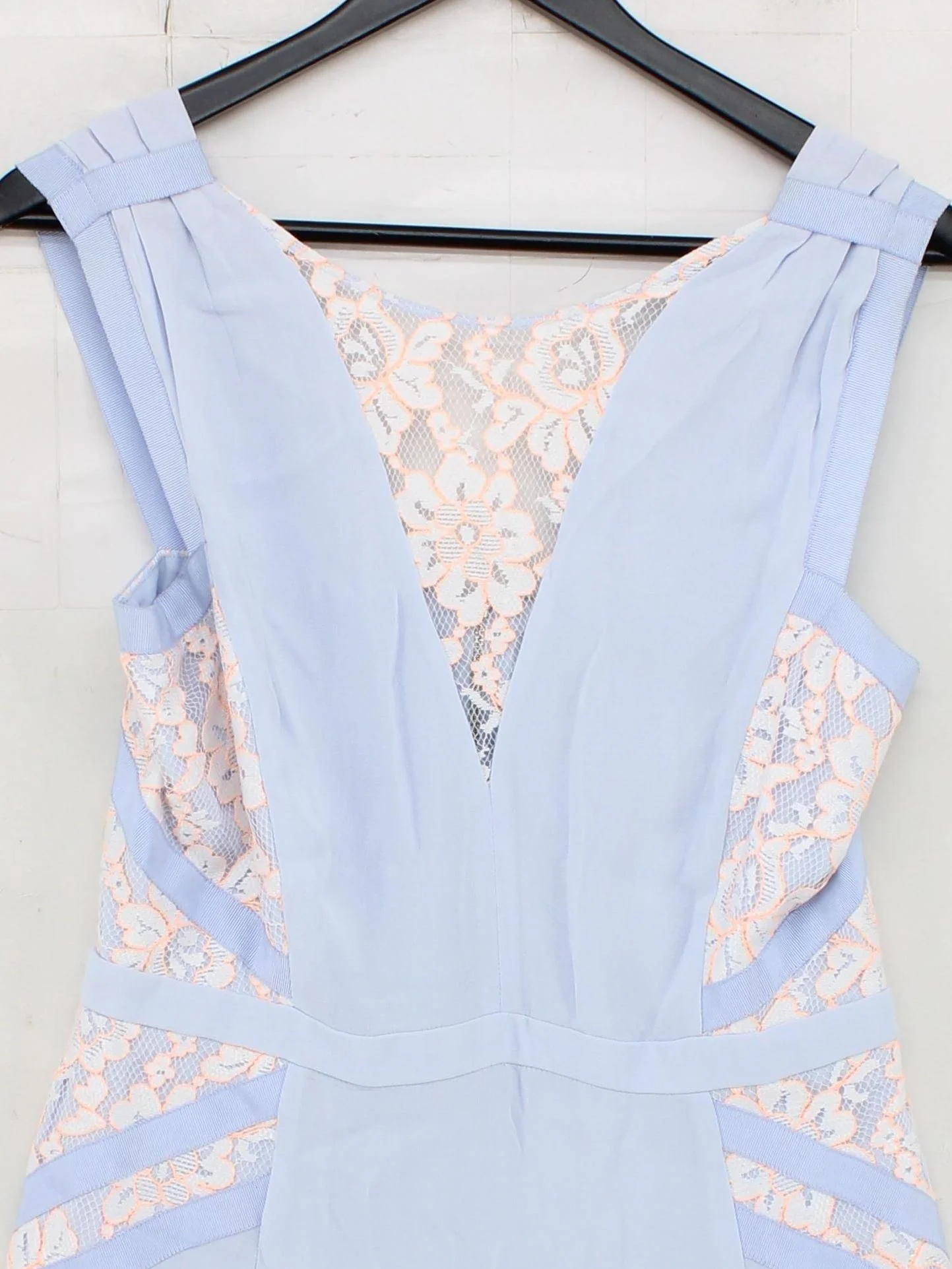 French Connection Skater Mini Dress UK12 in Blue - Image 3