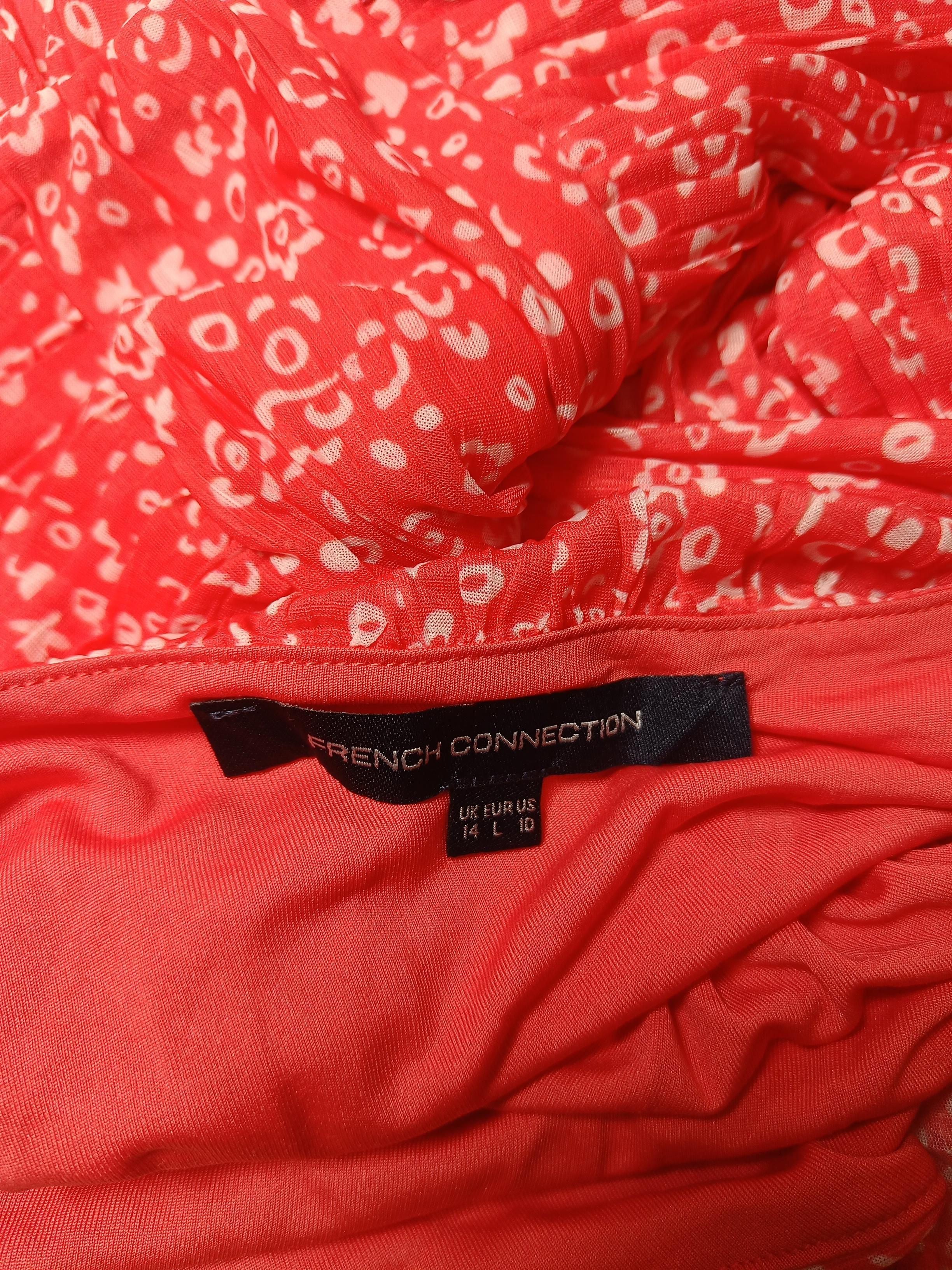 French Connection Skater Mini Dress UK14 in Red - Image 5
