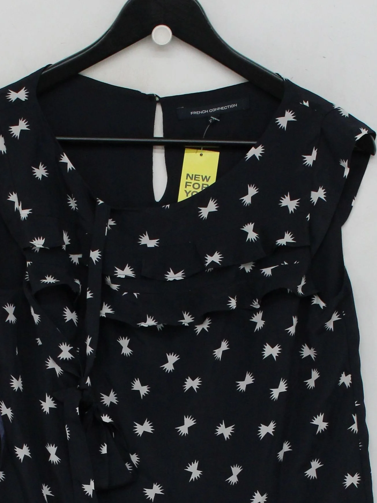 French Connection Skater Mini Dress UK8 in Black - Image 3