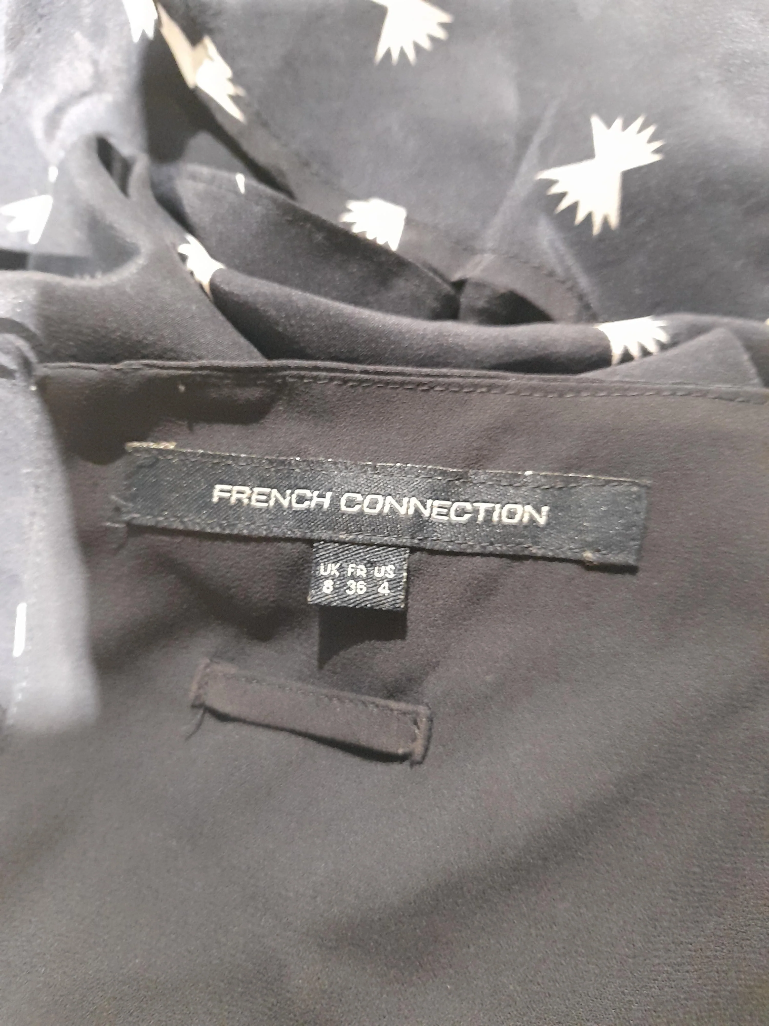 French Connection Skater Mini Dress UK8 in Black - Image 5