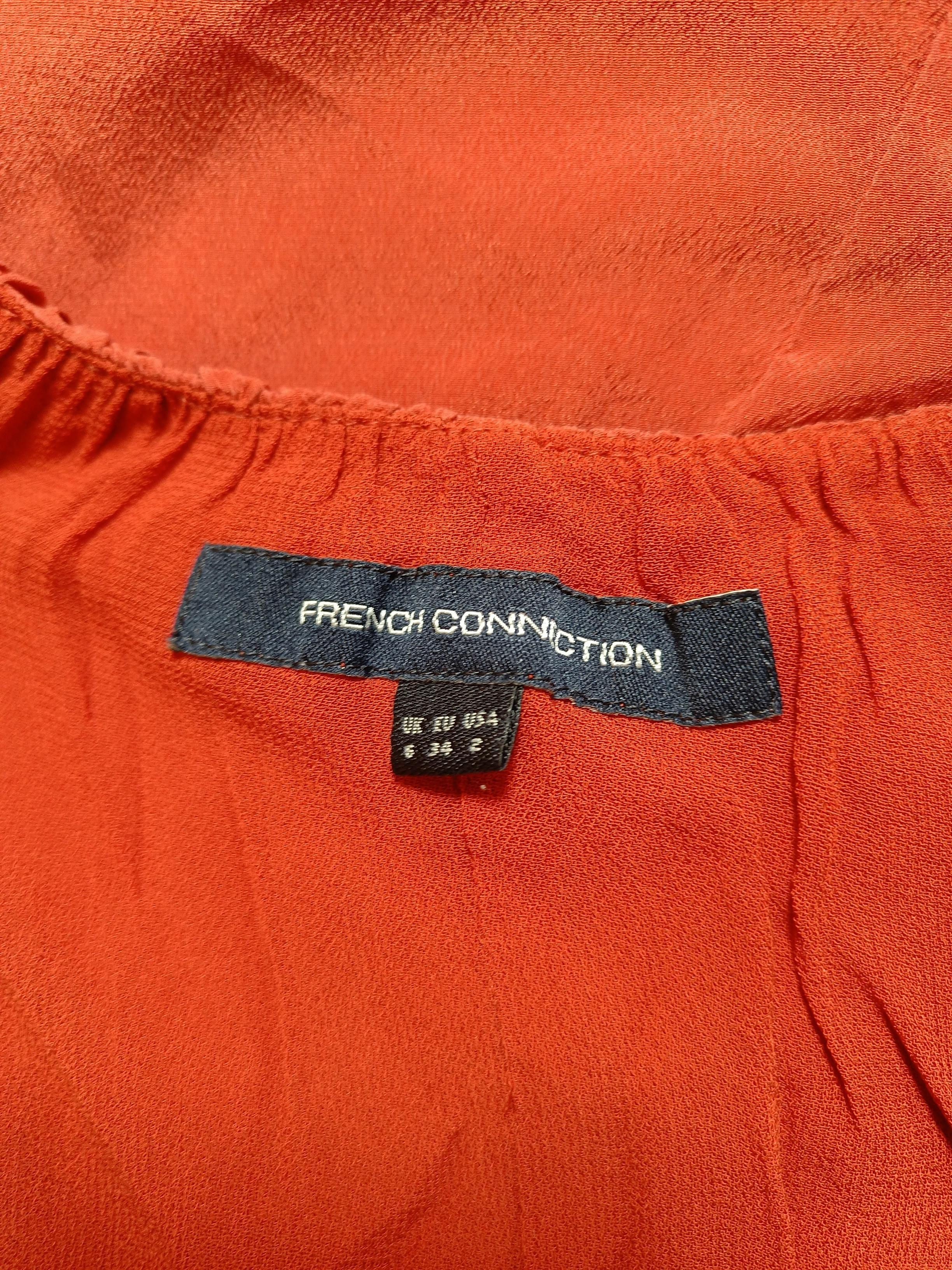 French Connection Slip Midi Dress UK6 in Red - Image 6