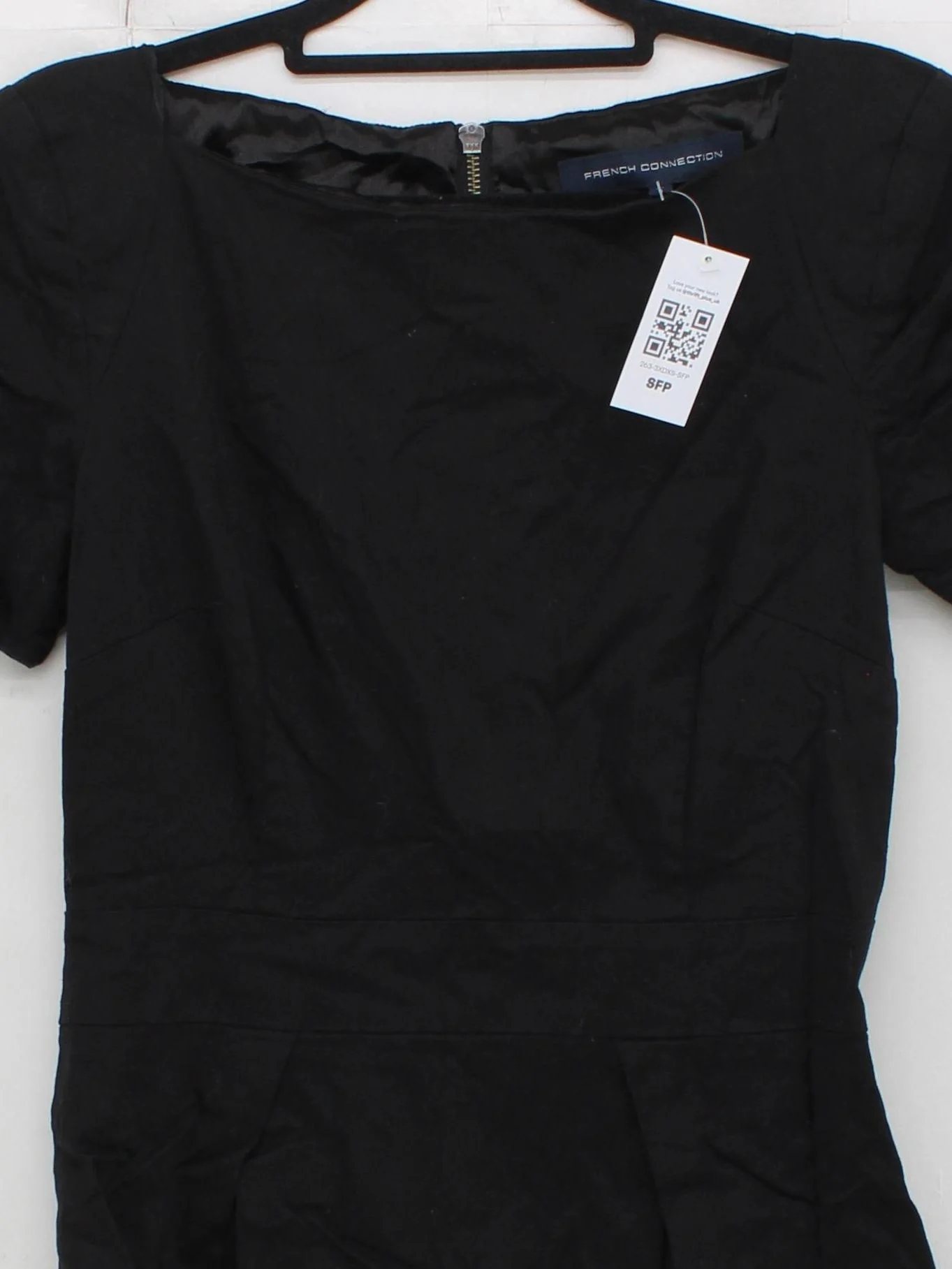 French Connection T-Shirt Midi Dress UK12 in Black - Image 3