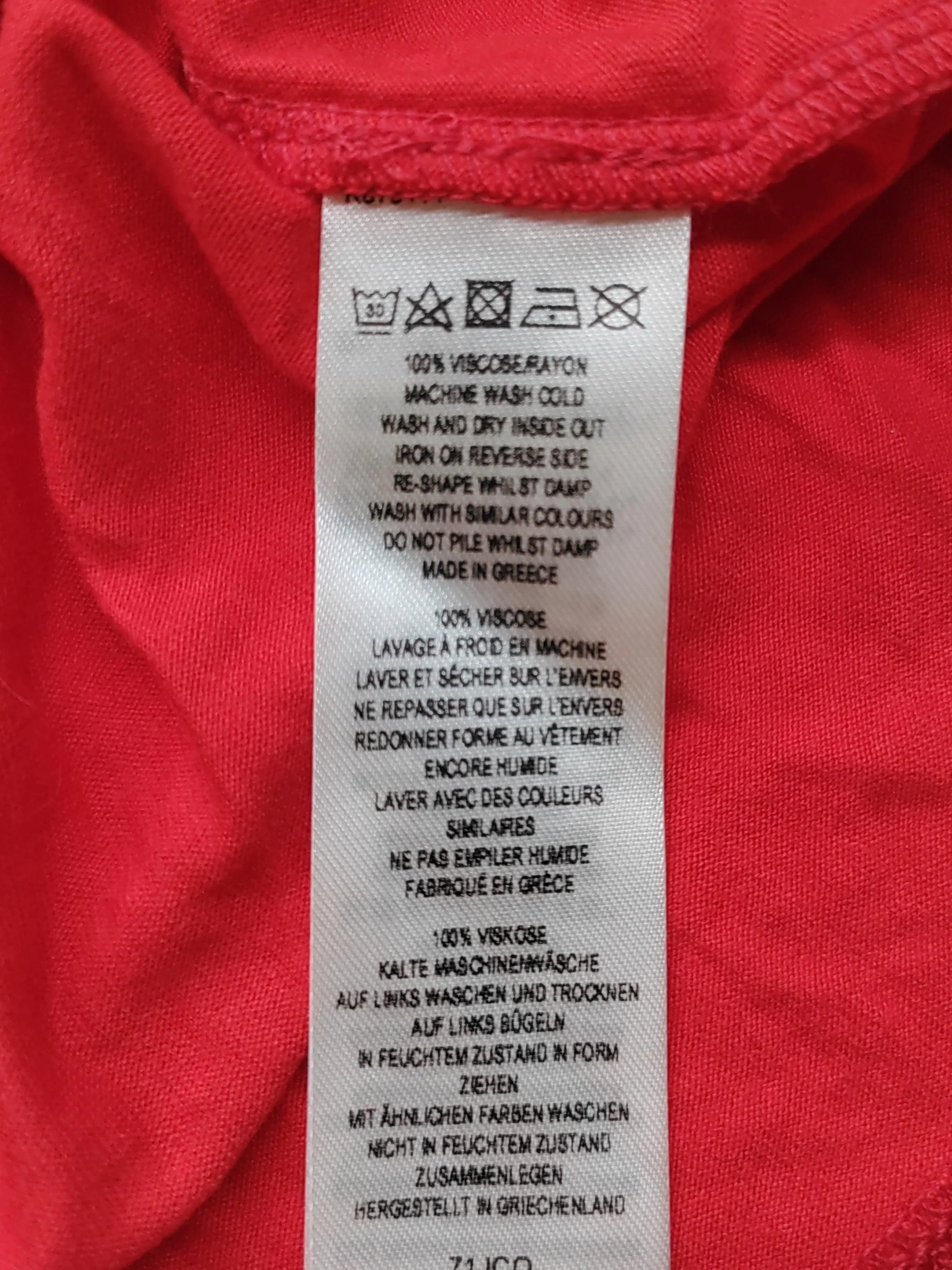 French Connection T-Shirt Midi Dress UK12 in Red - Image 6