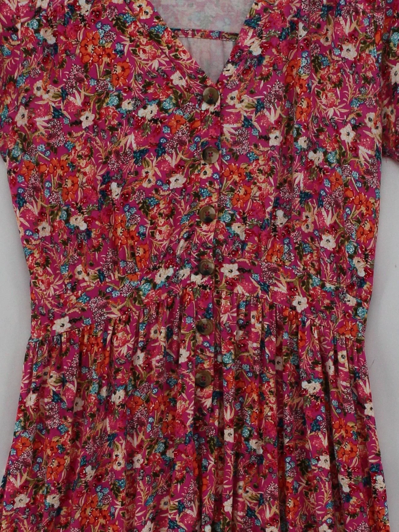 French Connection T-Shirt Mini Dress M in Pink - Image 3