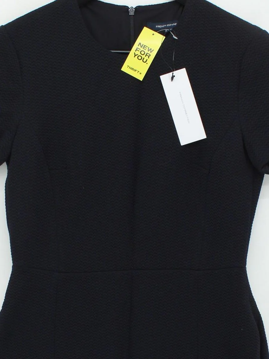 French Connection T-Shirt Mini Dress UK10 in Black - Image 3