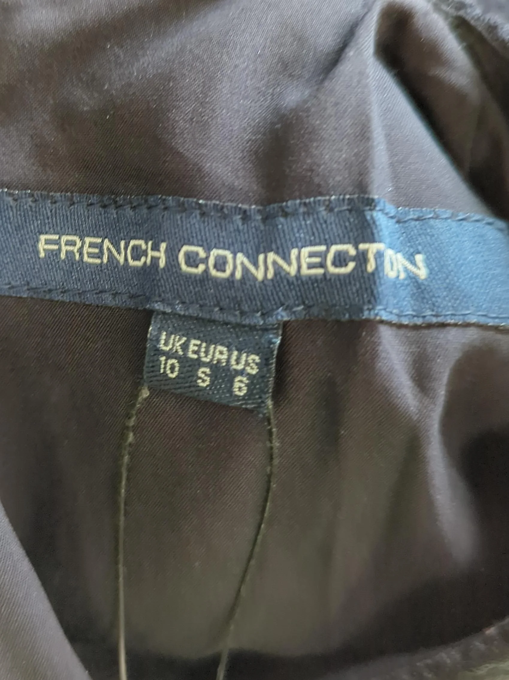 French Connection T-Shirt Mini Dress UK10 in Black - Image 5