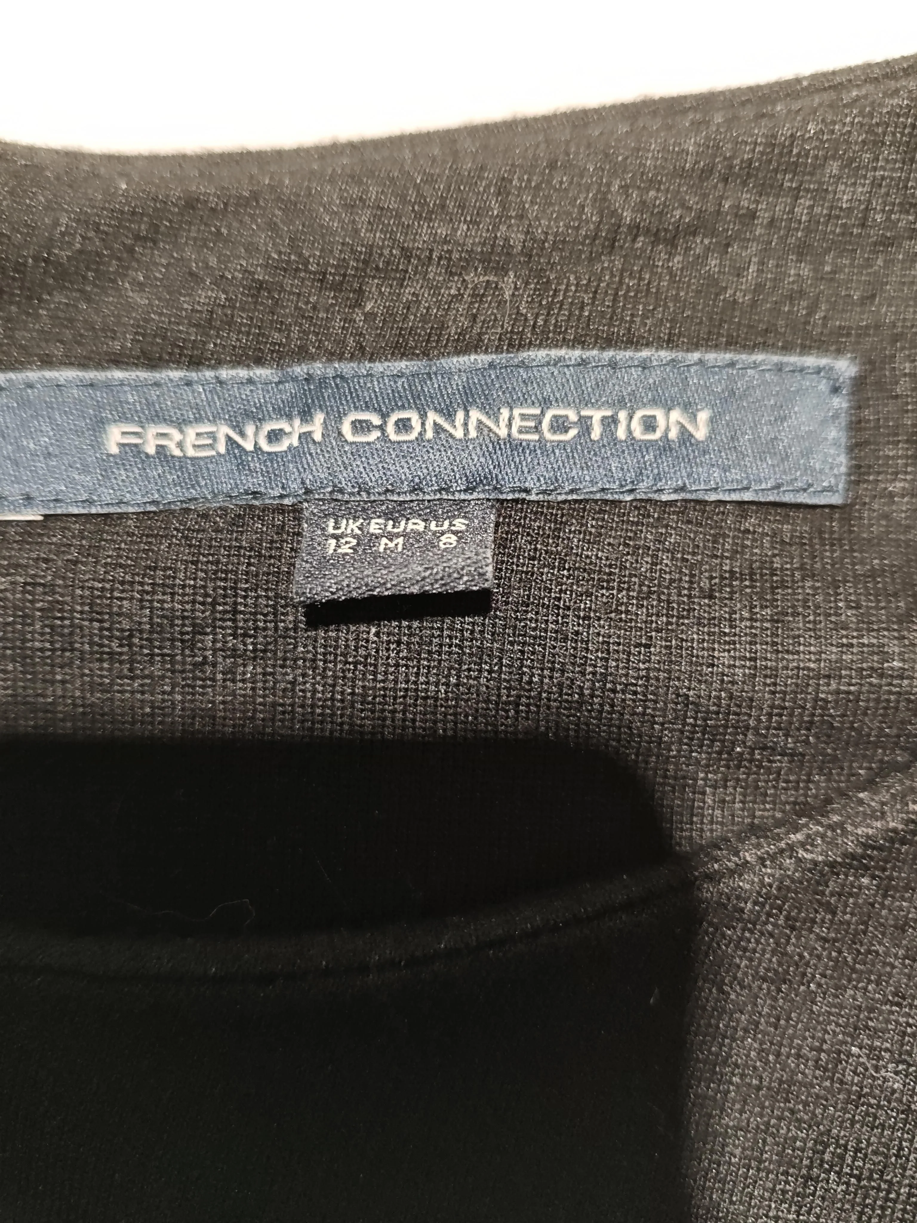 French Connection T-Shirt Mini Dress UK12 in Black - Image 5