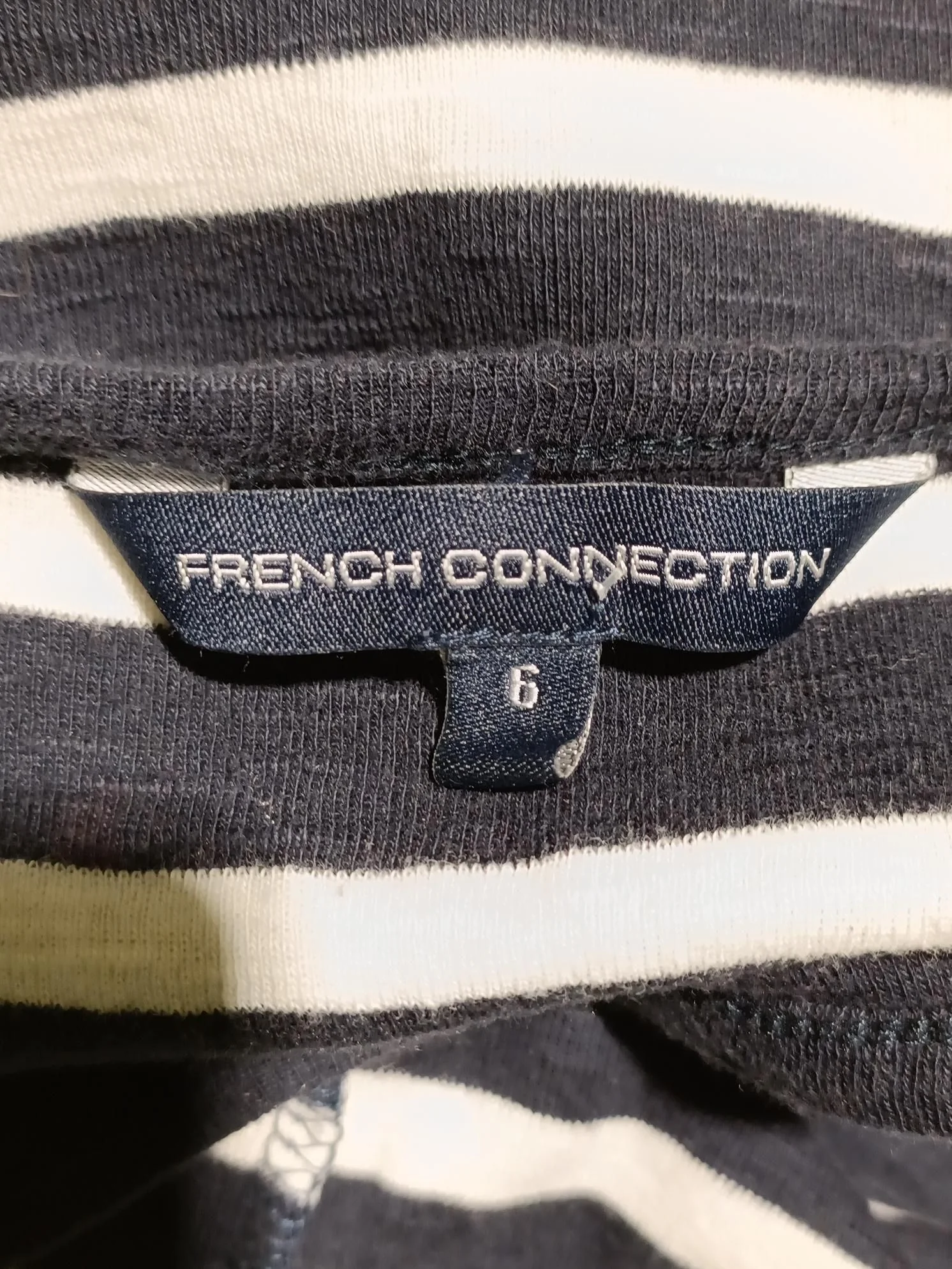 French Connection T-Shirt Mini Dress UK6 in Blue - Image 6