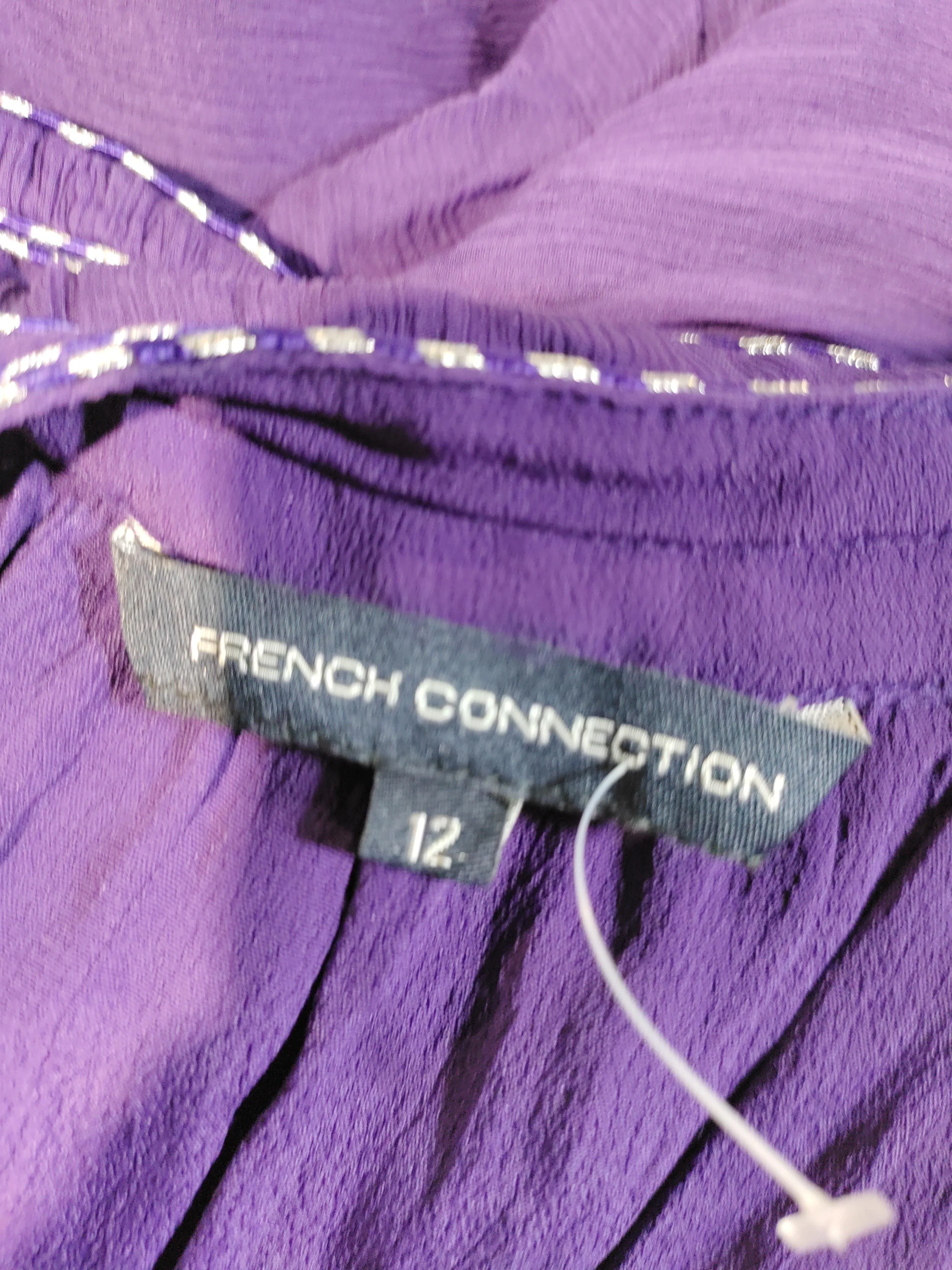 French Connection Tank Midi Dress UK12 in Purple - Image 6